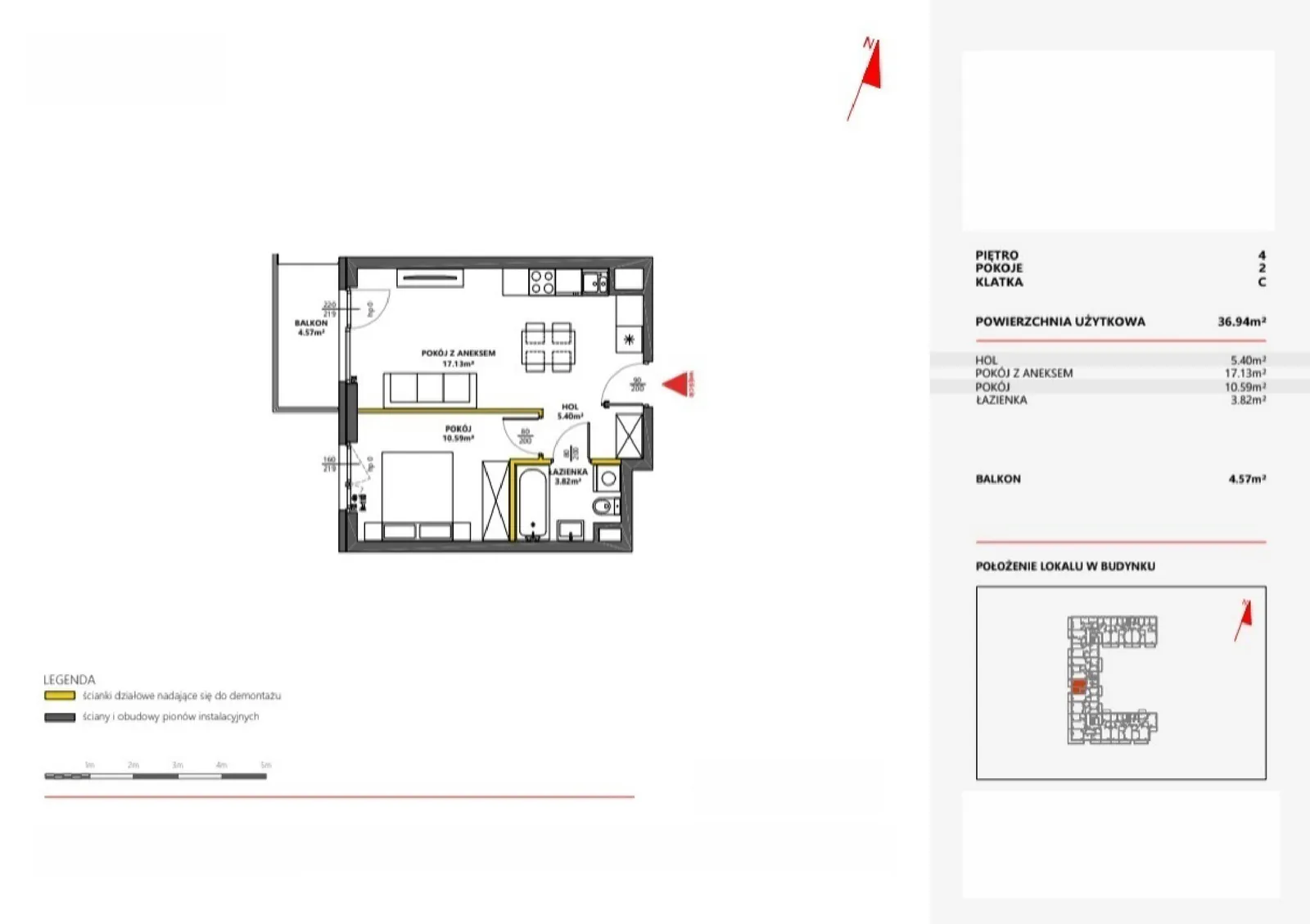 Floor plan: Apartment no. 68