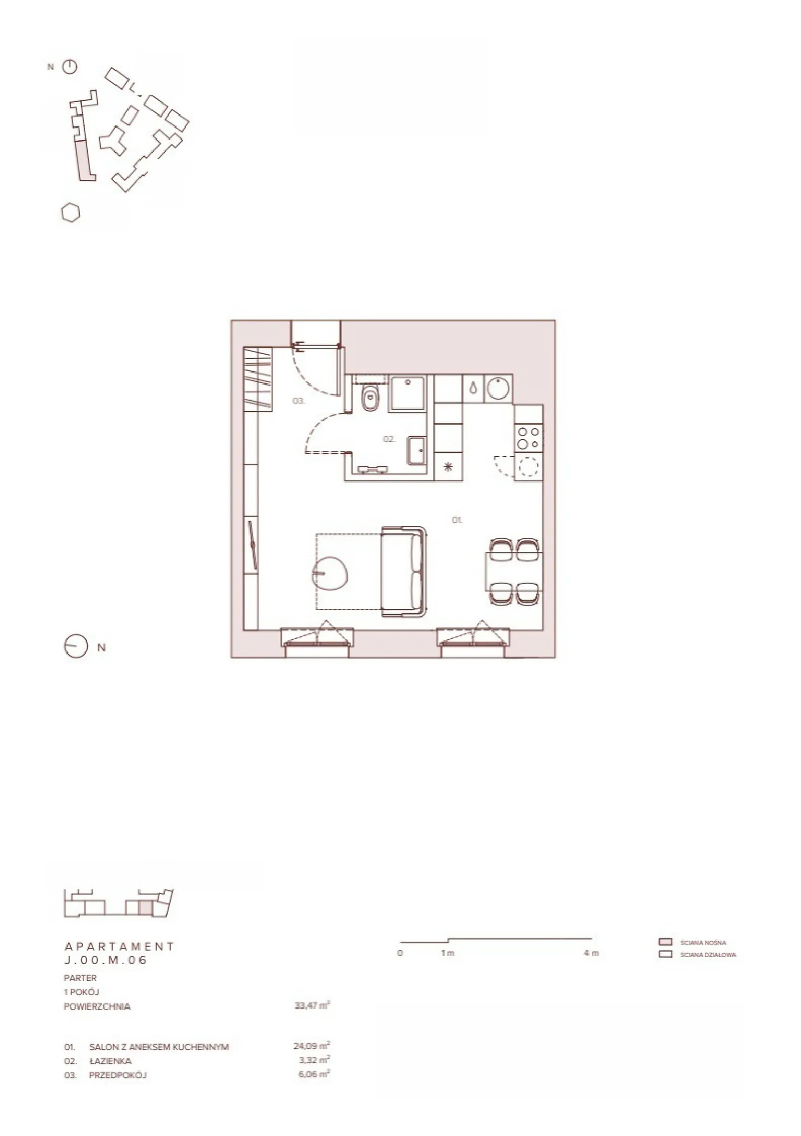 Планировка: Квартира № J.00.M.06
