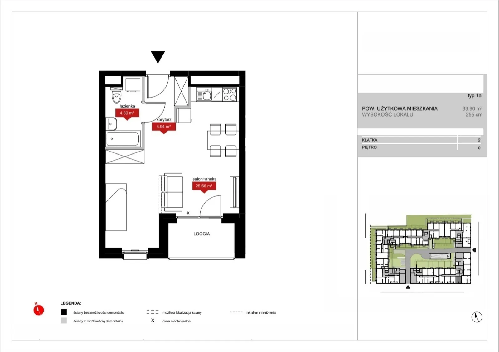 Floor plan: Lokal A2 1, 1 pok.