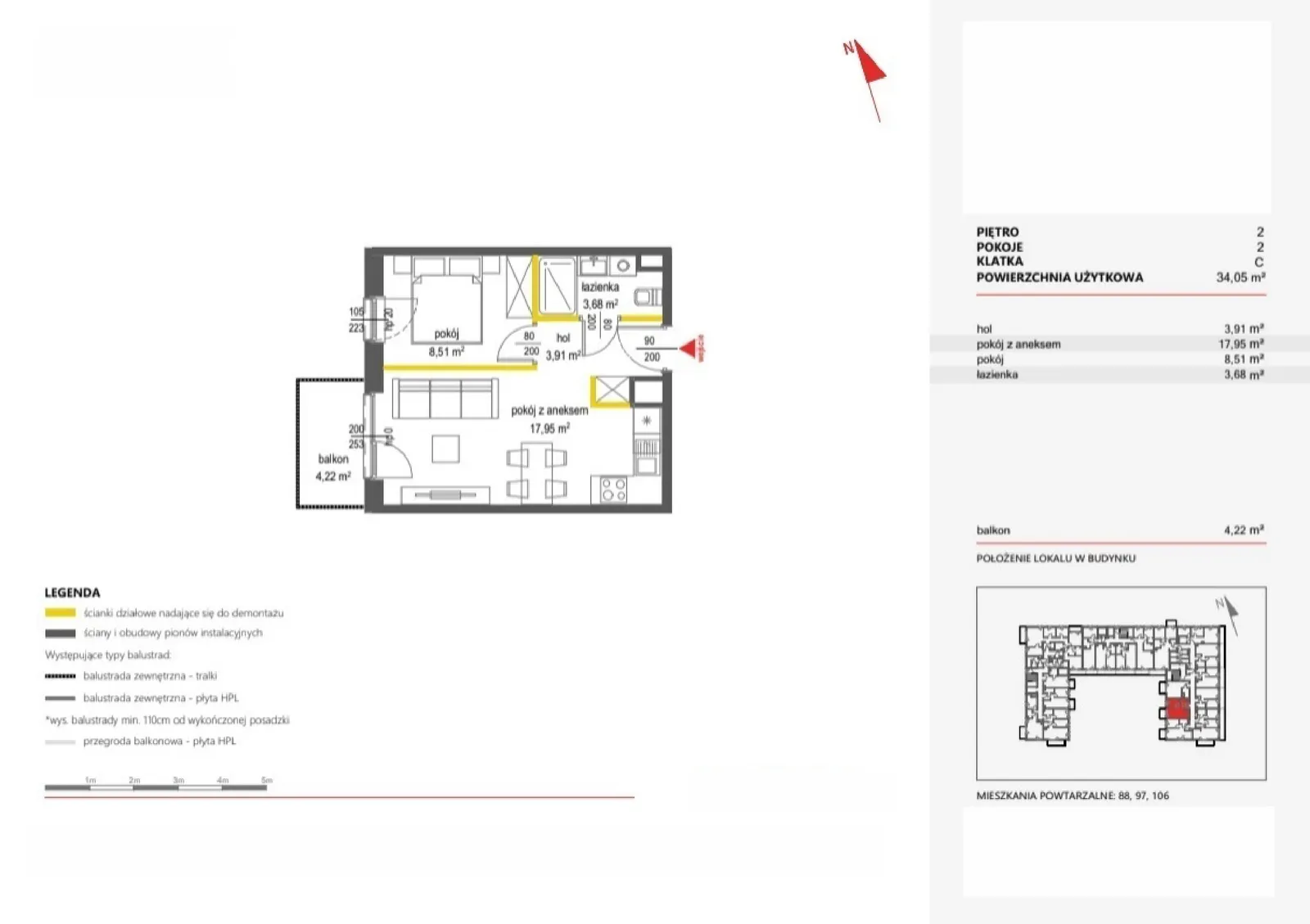 Floor plan: Apartment no. 79