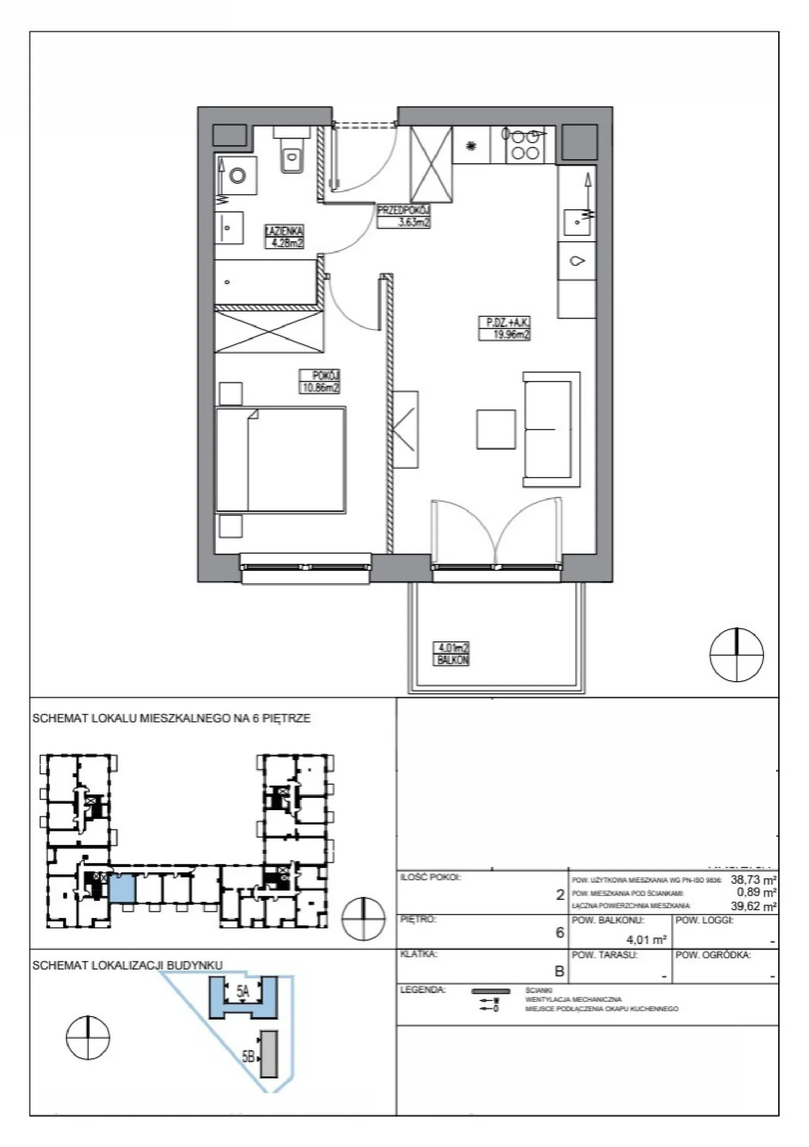 Планировка: Квартира № KR5/B/6/7