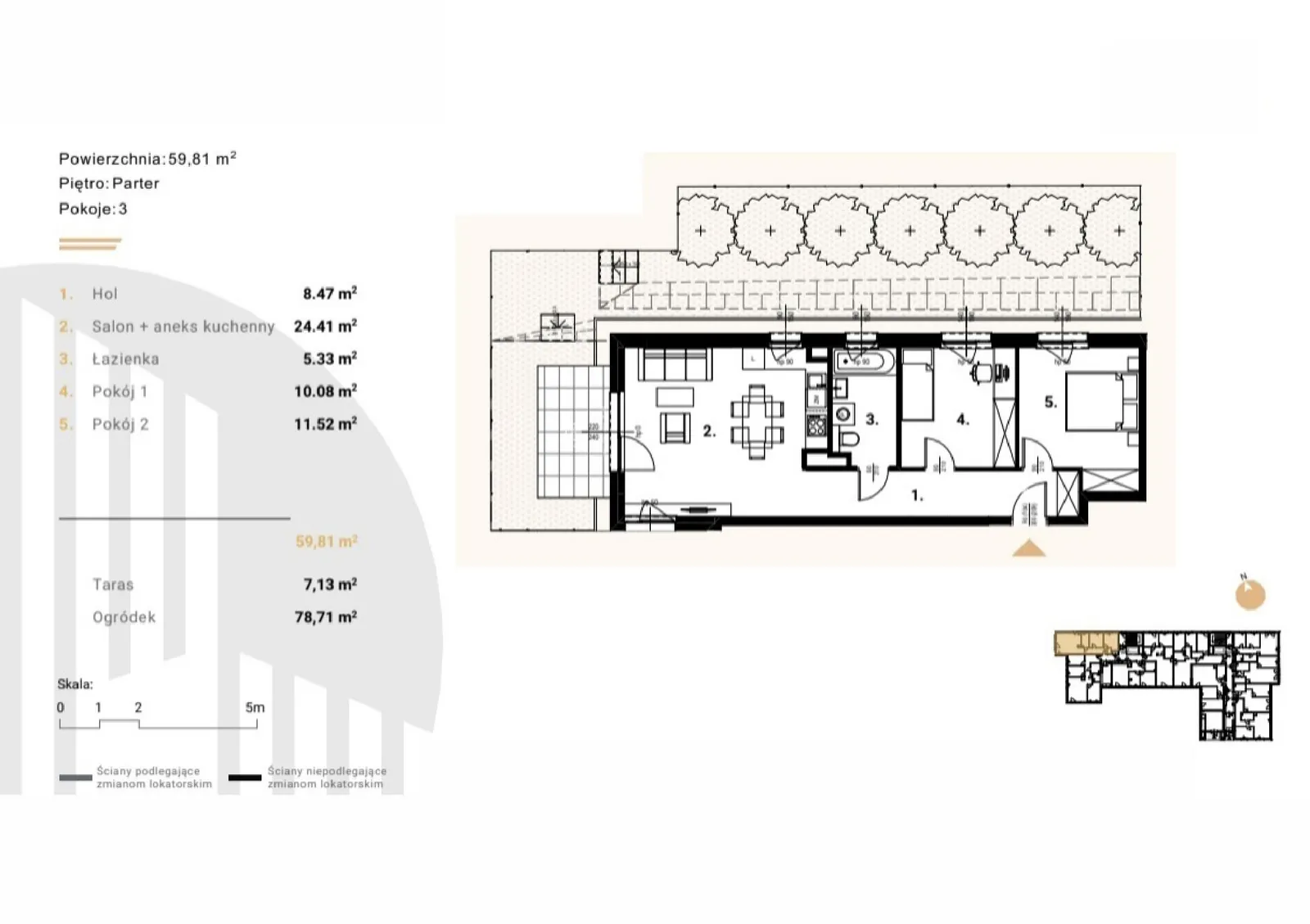 Floor plan: Apartment no. M36
