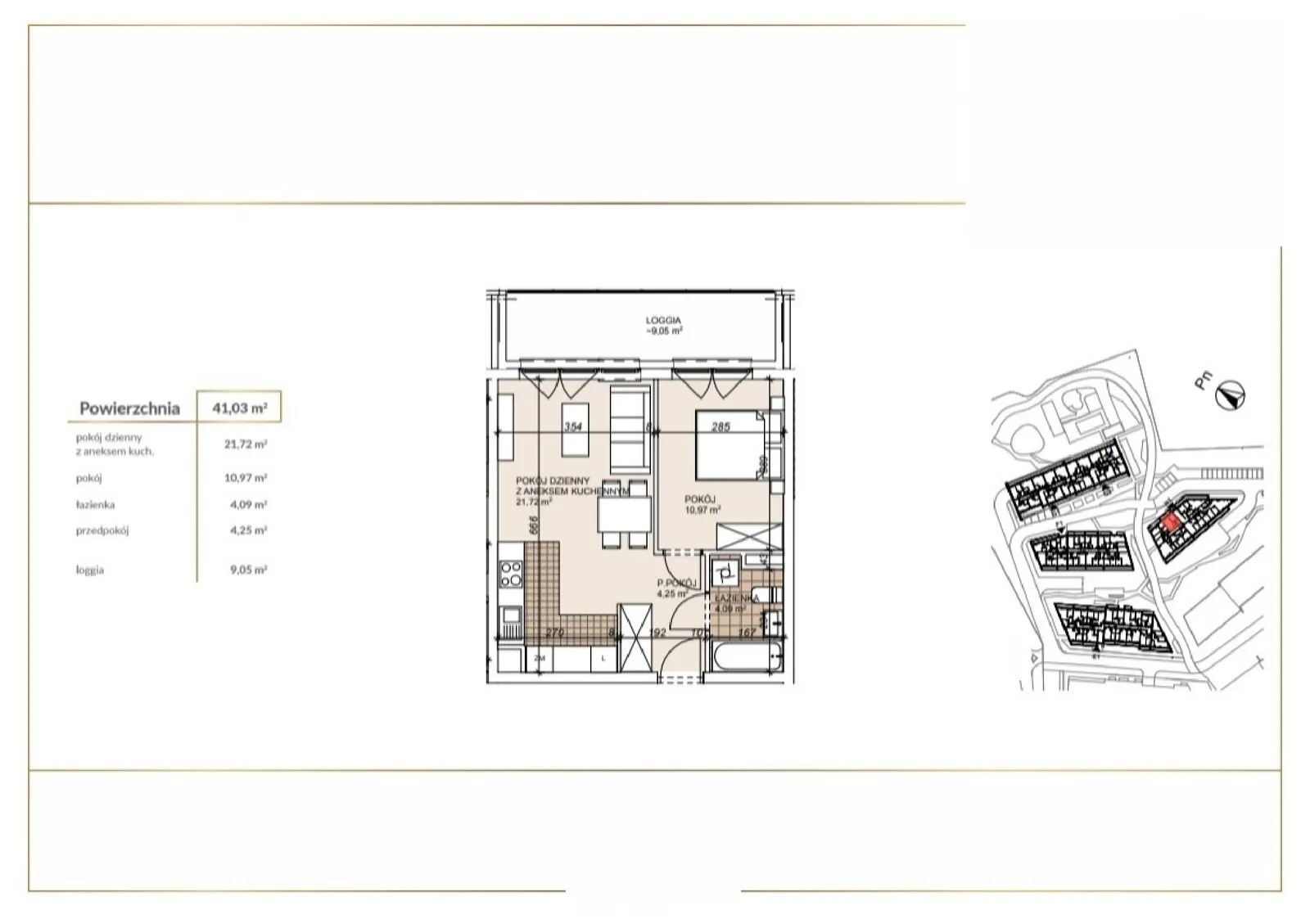 Floor plan: Apartment no. H1-2-17