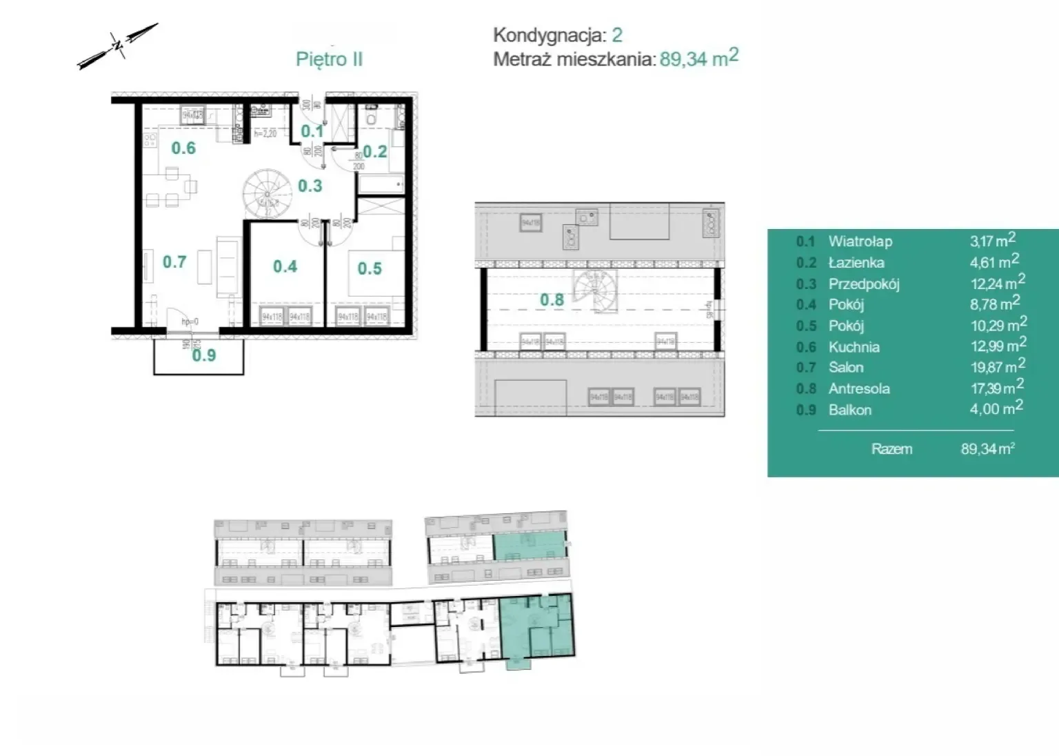 Floor plan: Apartment no. A17
