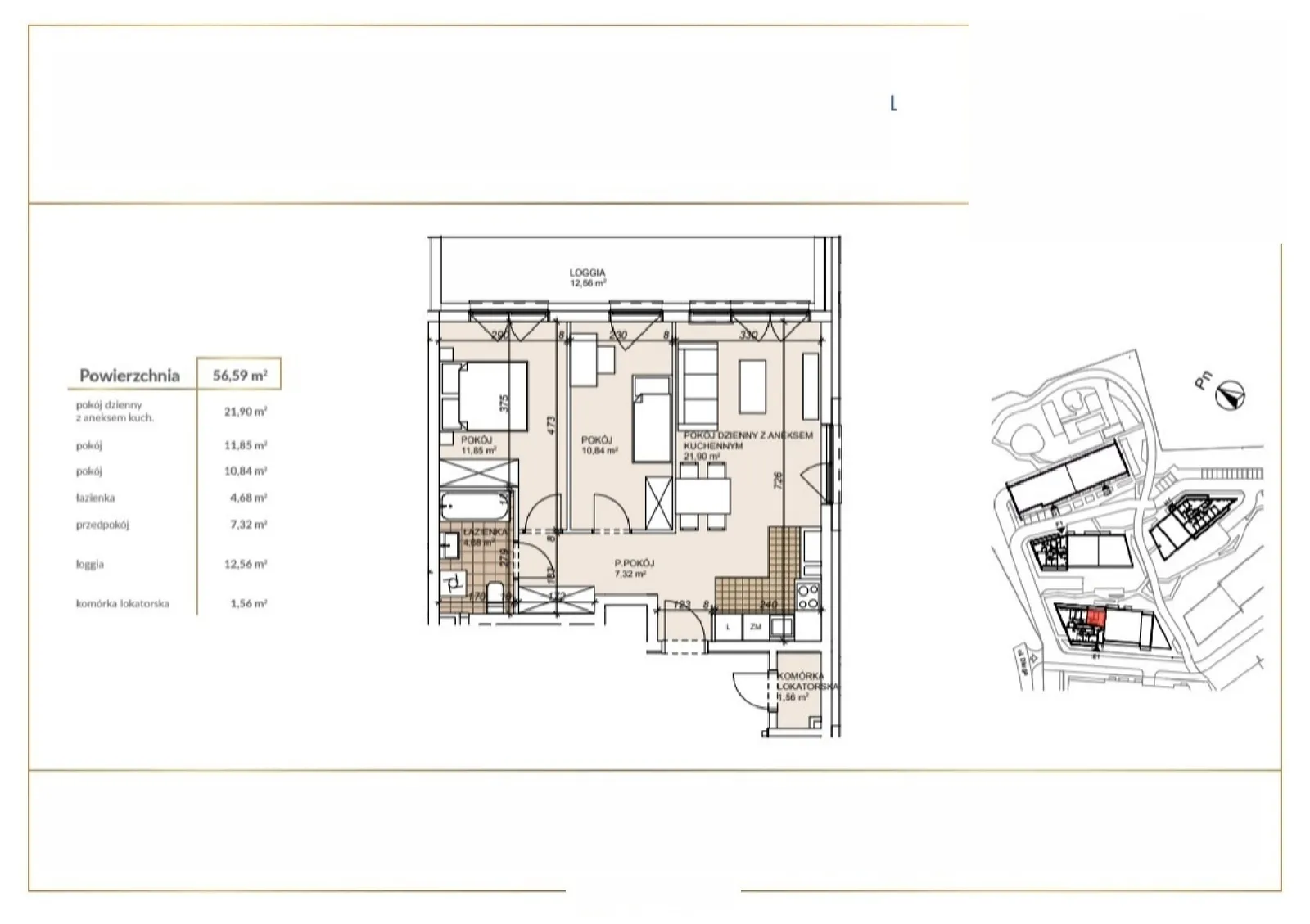 Floor plan: Apartment no. E1-8-81