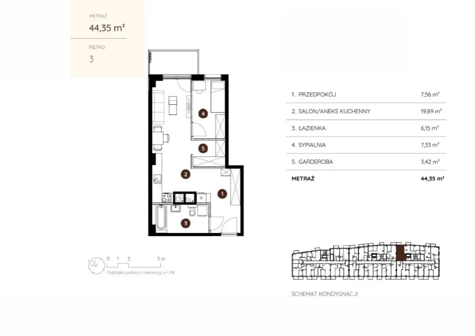 Floor plan: Apartment no. 3.A.3.09
