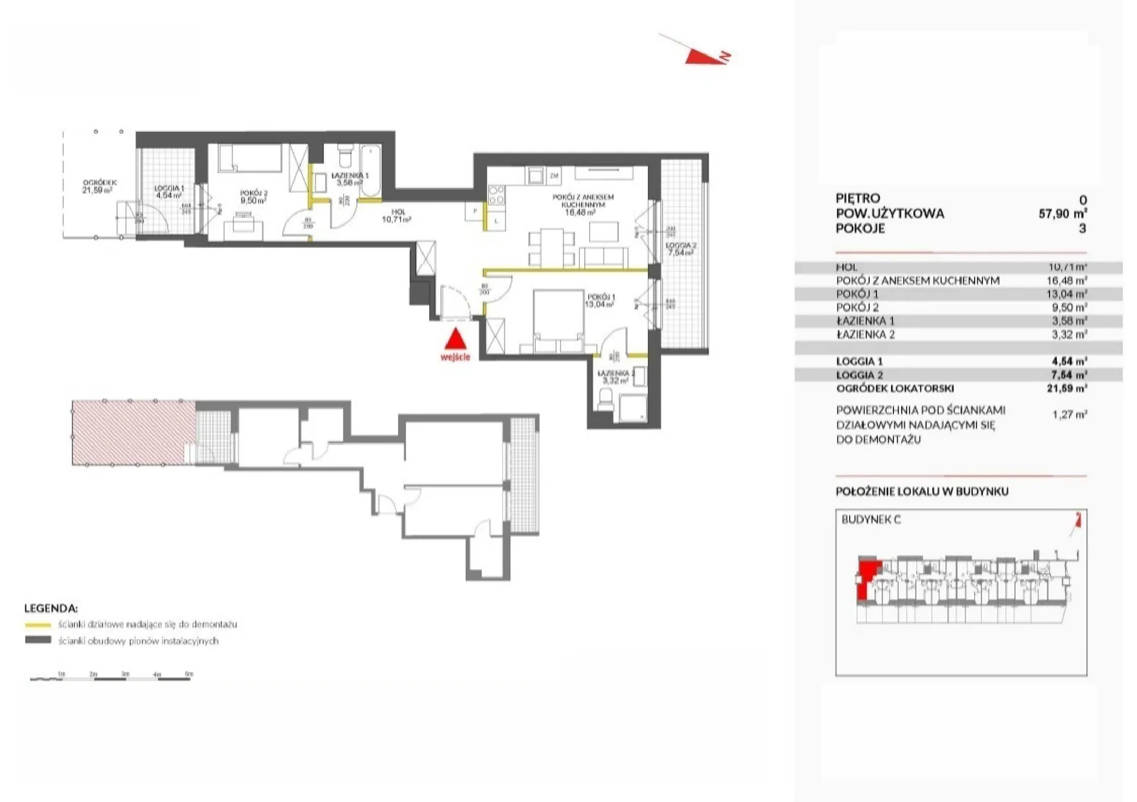 Floor plan: Apartment no. 125