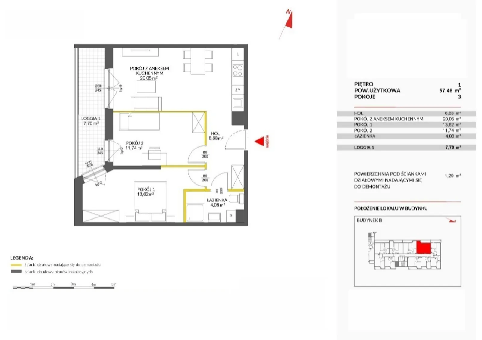 Floor plan: Apartment no. 49