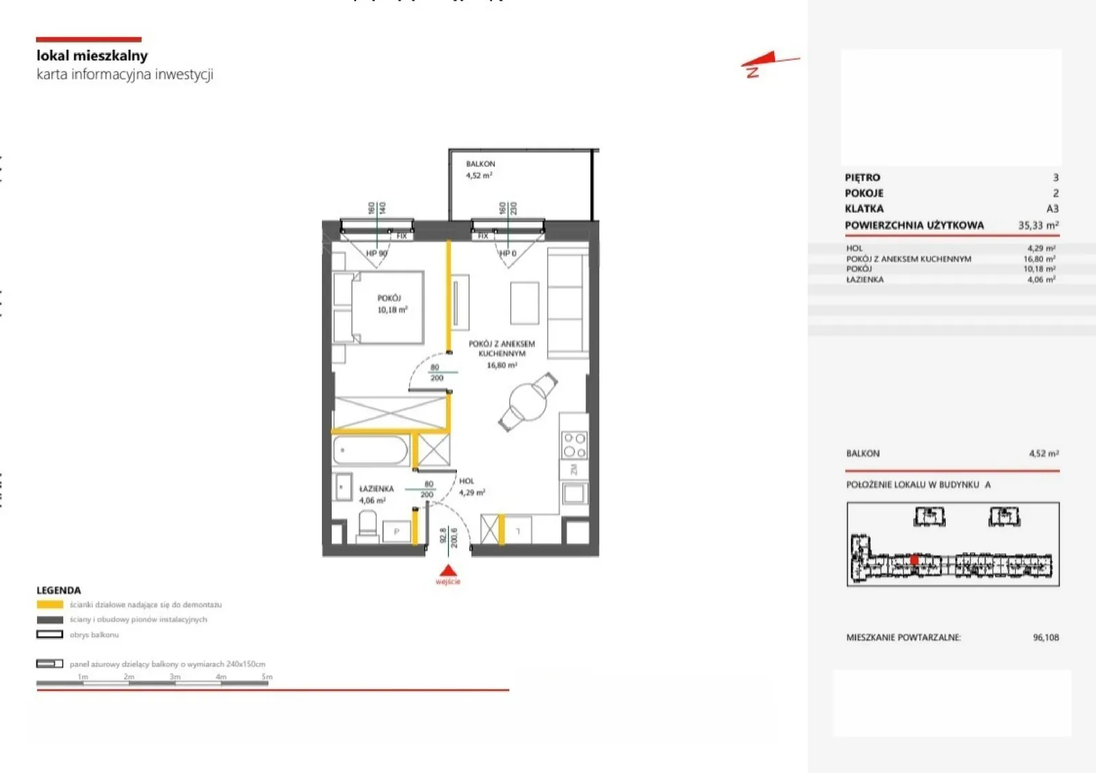 Floor plan: Apartment no. 120