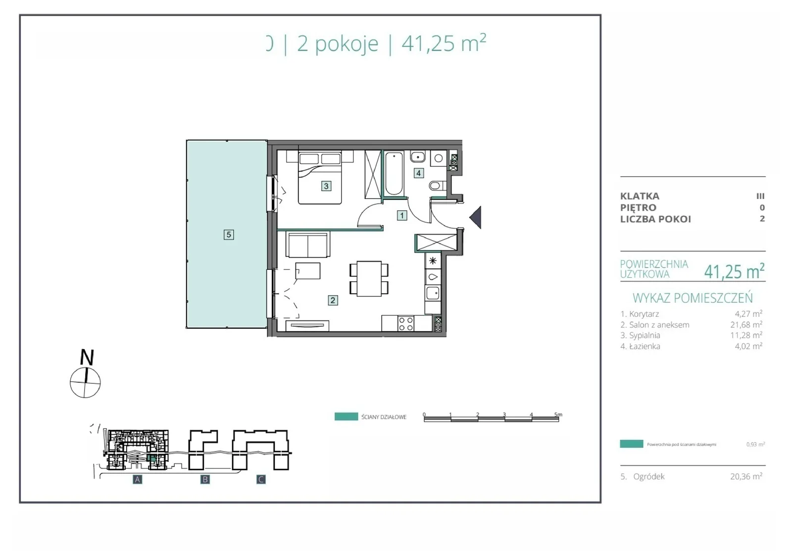 Floor plan: Apartment no. A.40