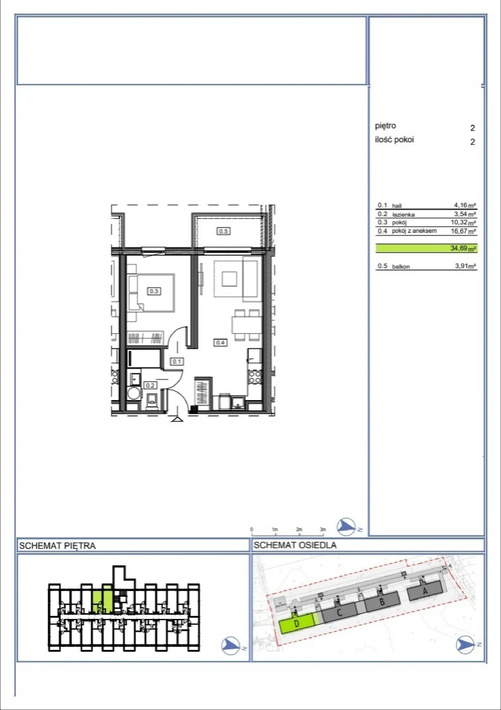 Floor plan: Apartment no. 36