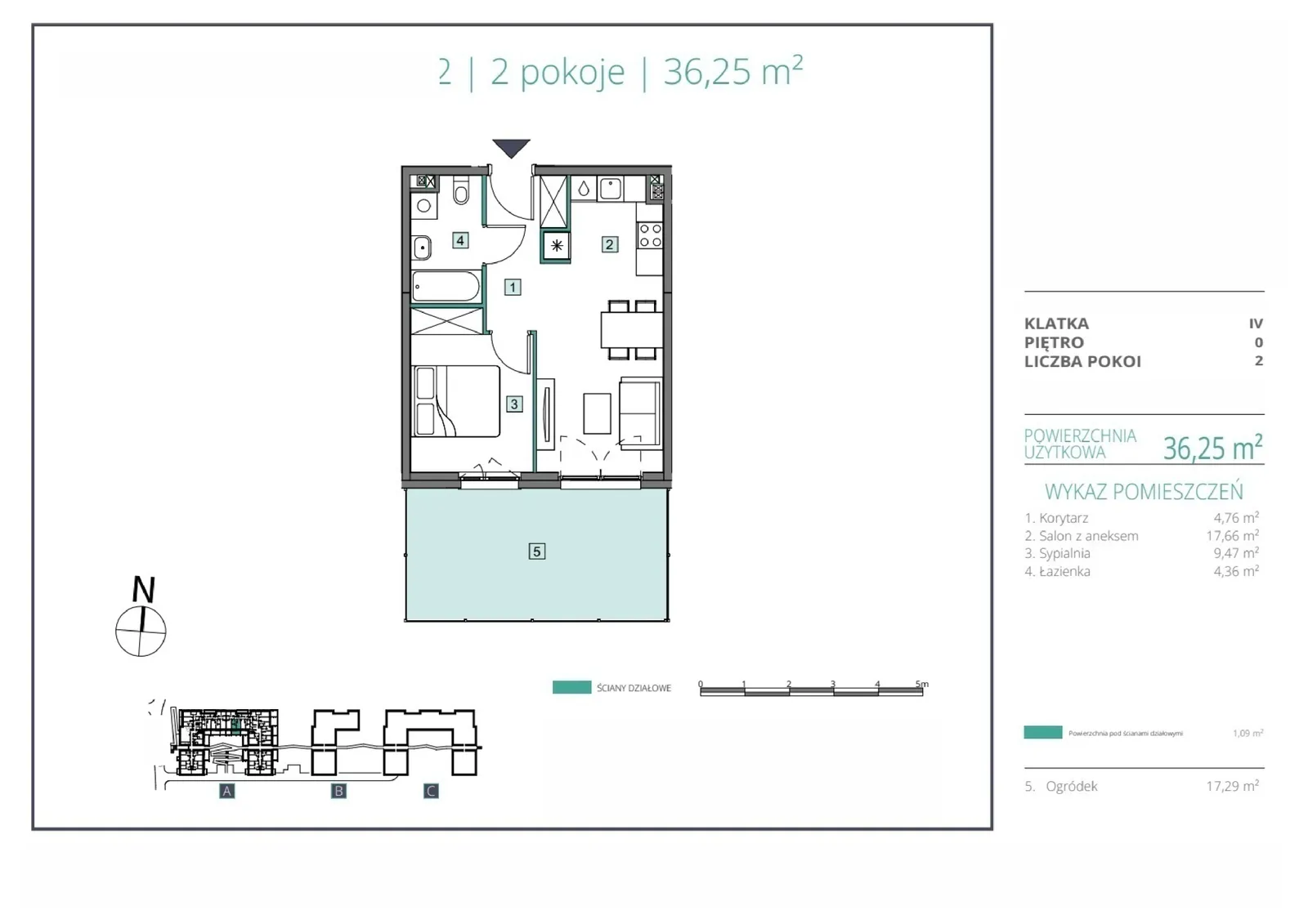 Floor plan: Apartment no. A.42