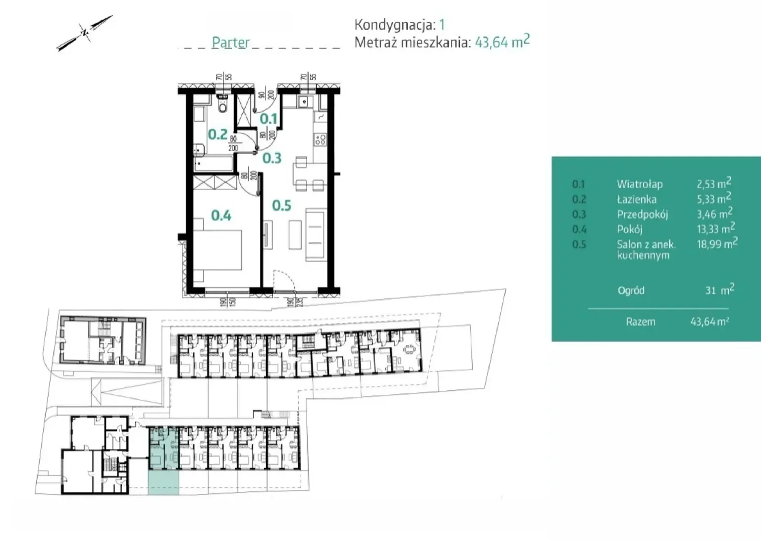 Floor plan: Apartment no. B01