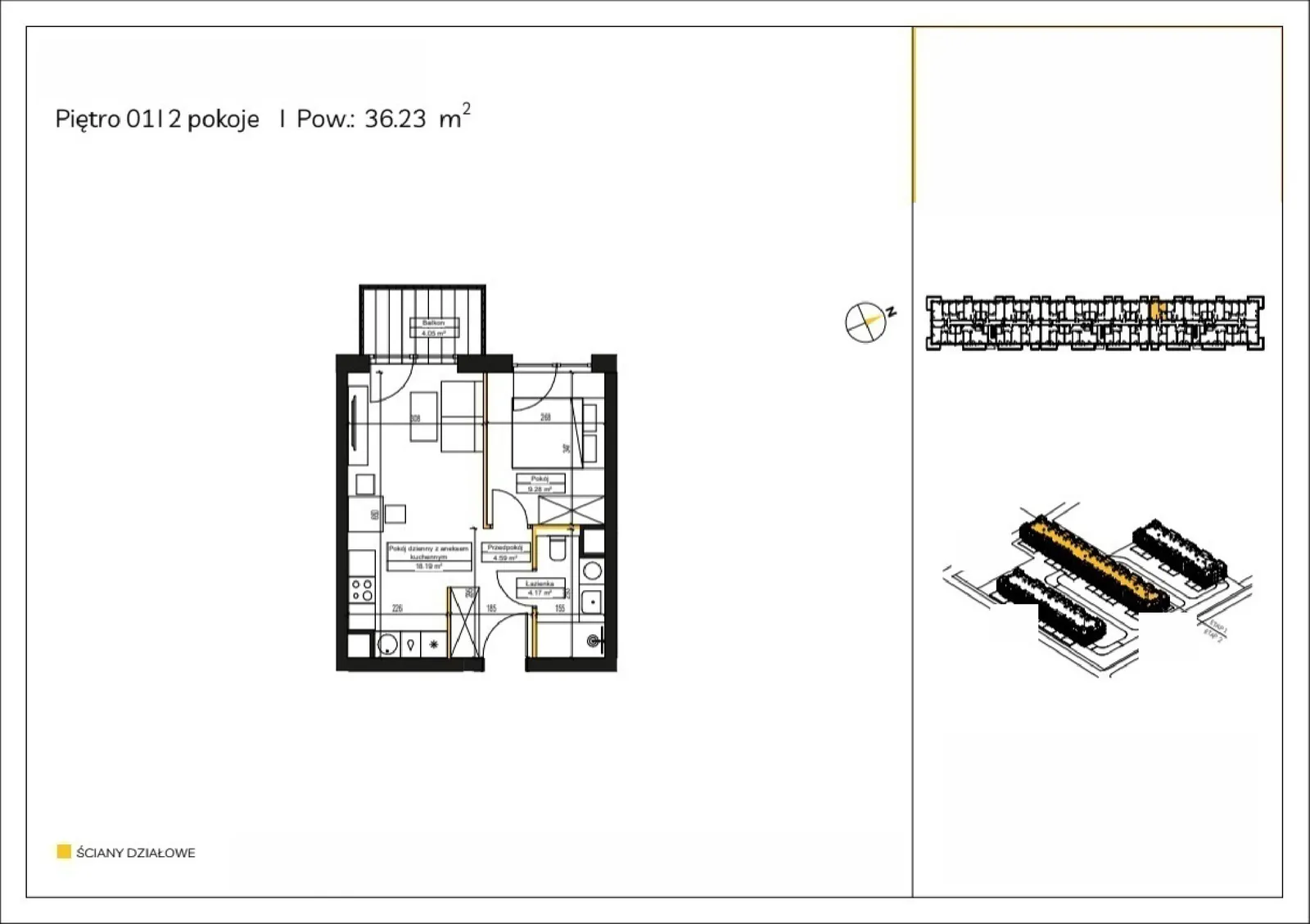 Floor plan: Apartment no. E/13