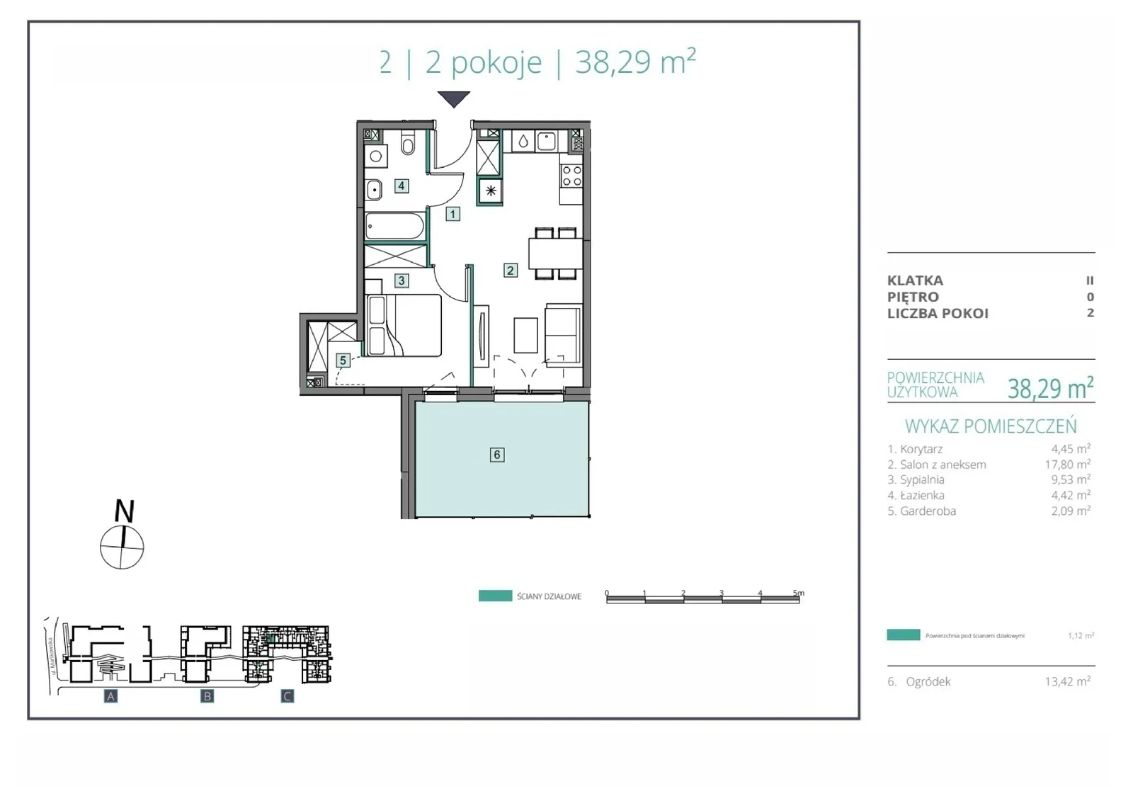 Floor plan: Apartment no. C.12