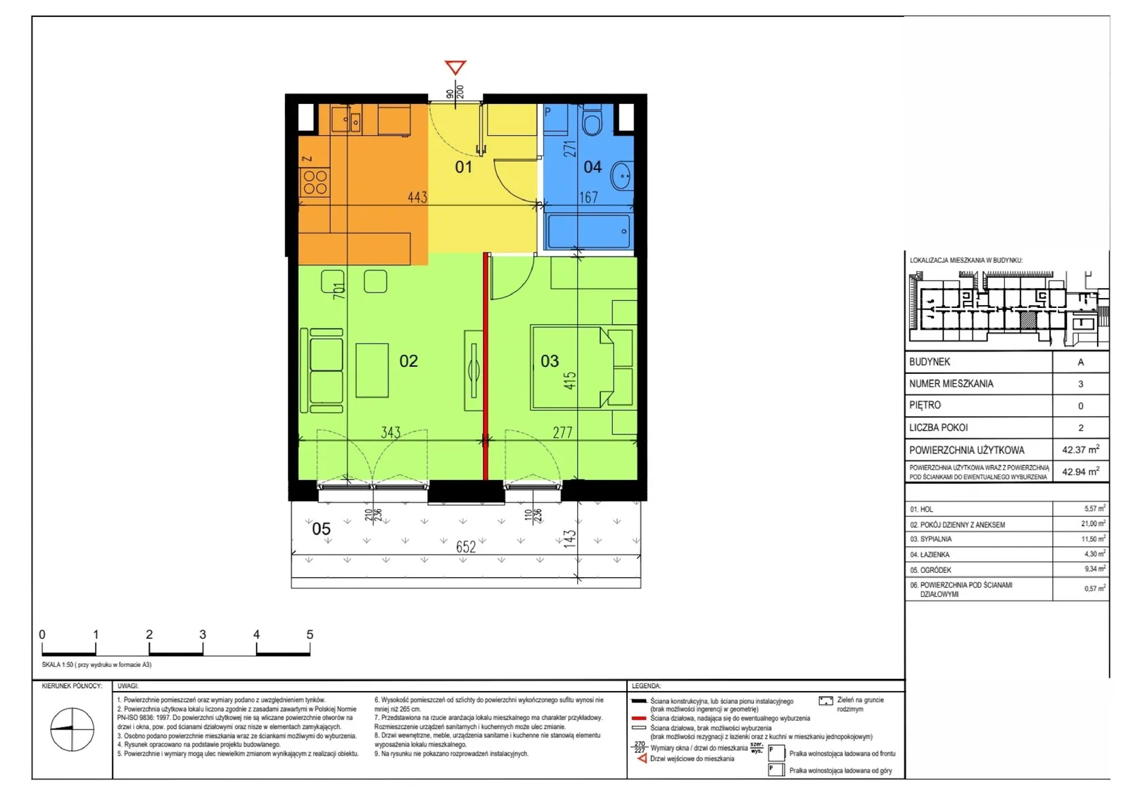 Floor plan: Apartment no. A3