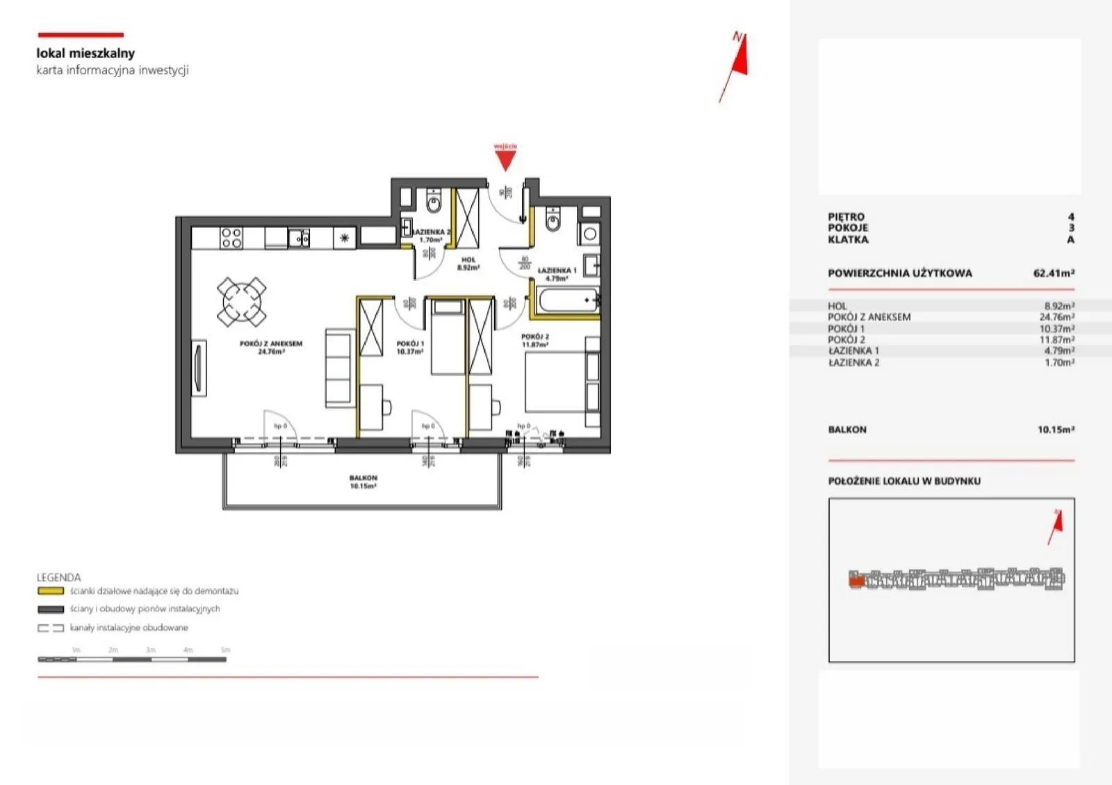 Floor plan: Apartment no. 56