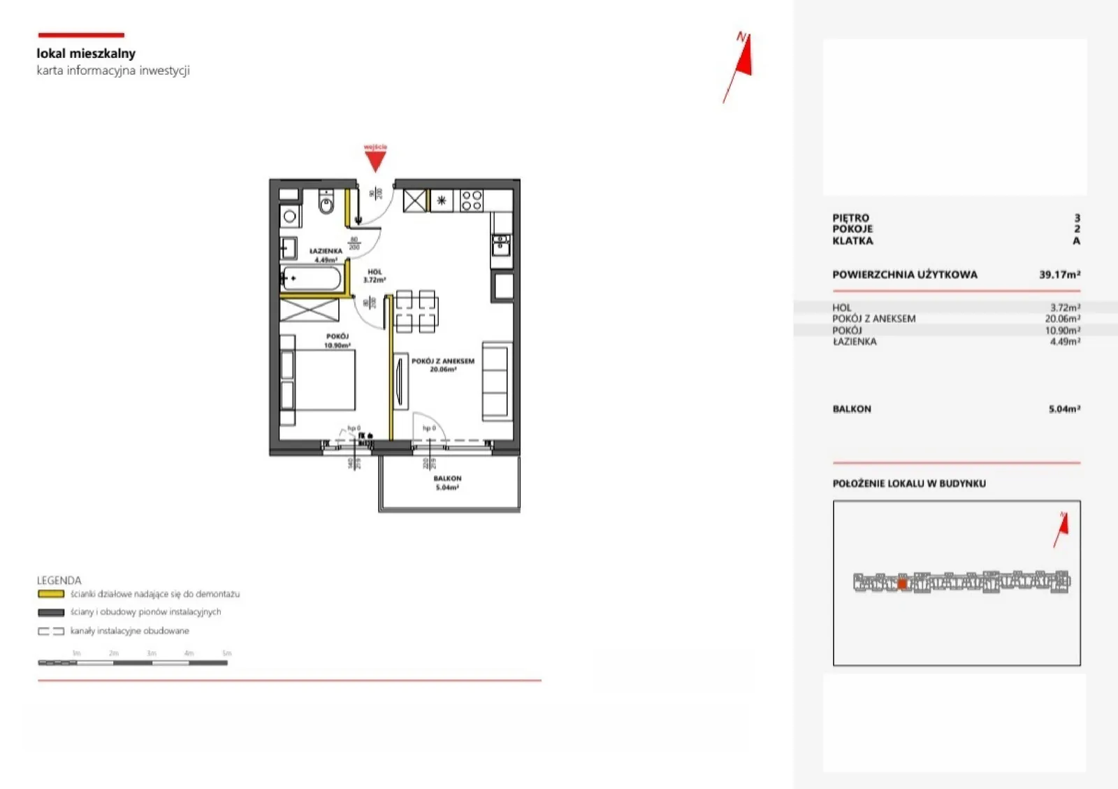 Floor plan: Apartment no. 47