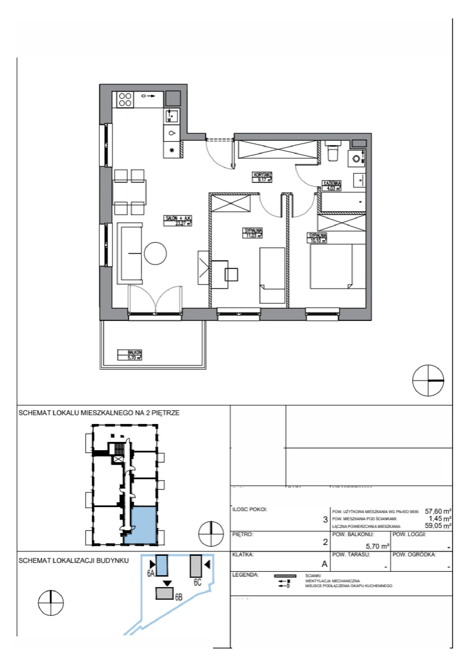 Планування: Квартира № KR6/A/2/4