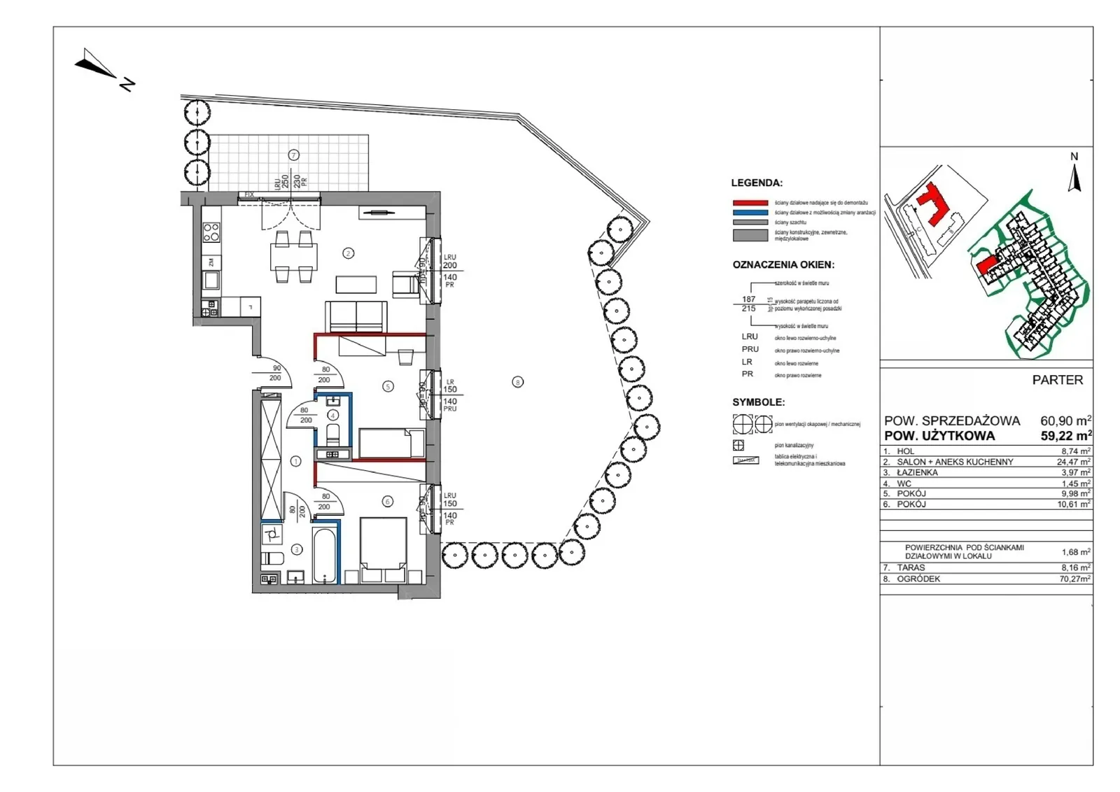 Floor plan: Apartment no. A.0.05