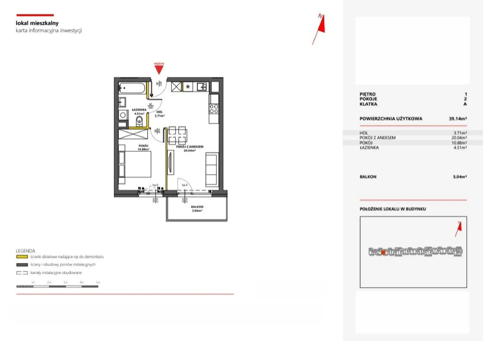 Floor plan: Apartment no. 17