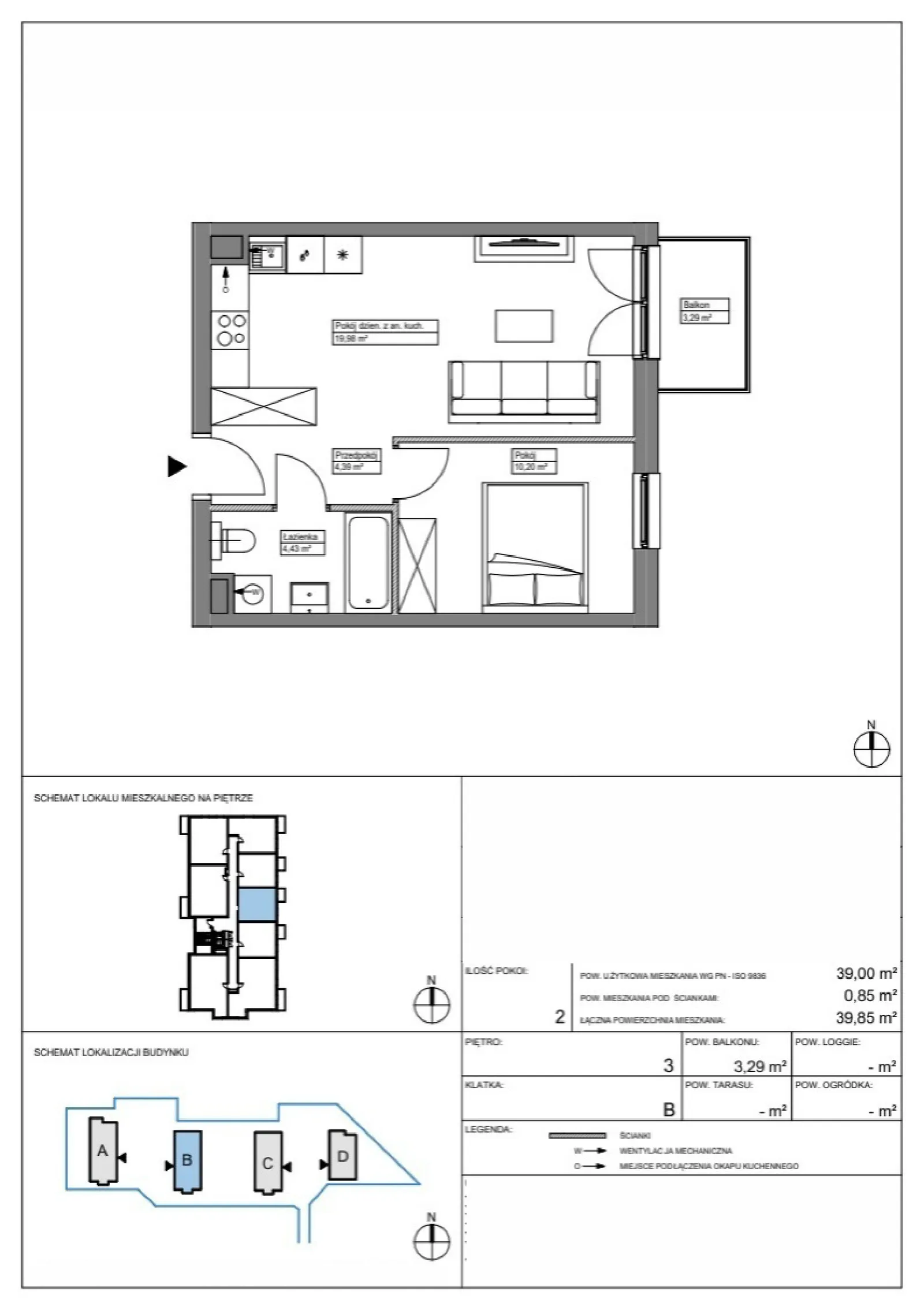 Планировка: Квартира № KR8/B/3/5