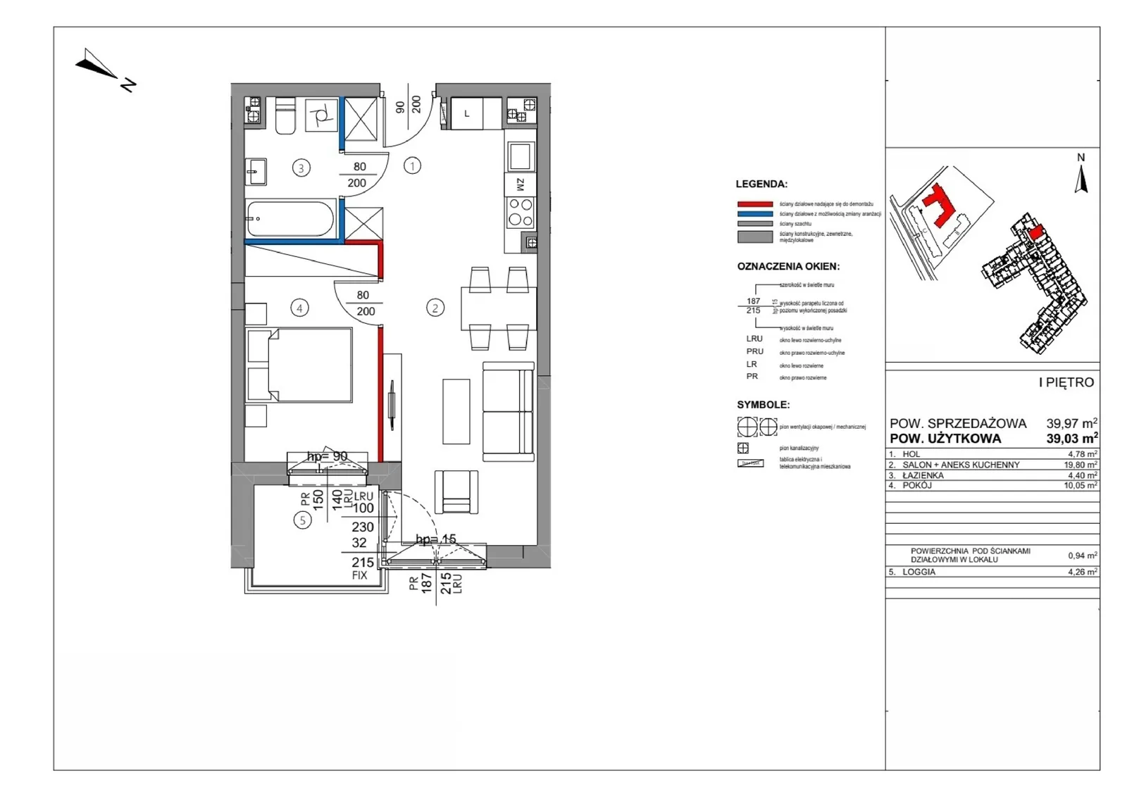 Floor plan: Apartment no. A.1.28