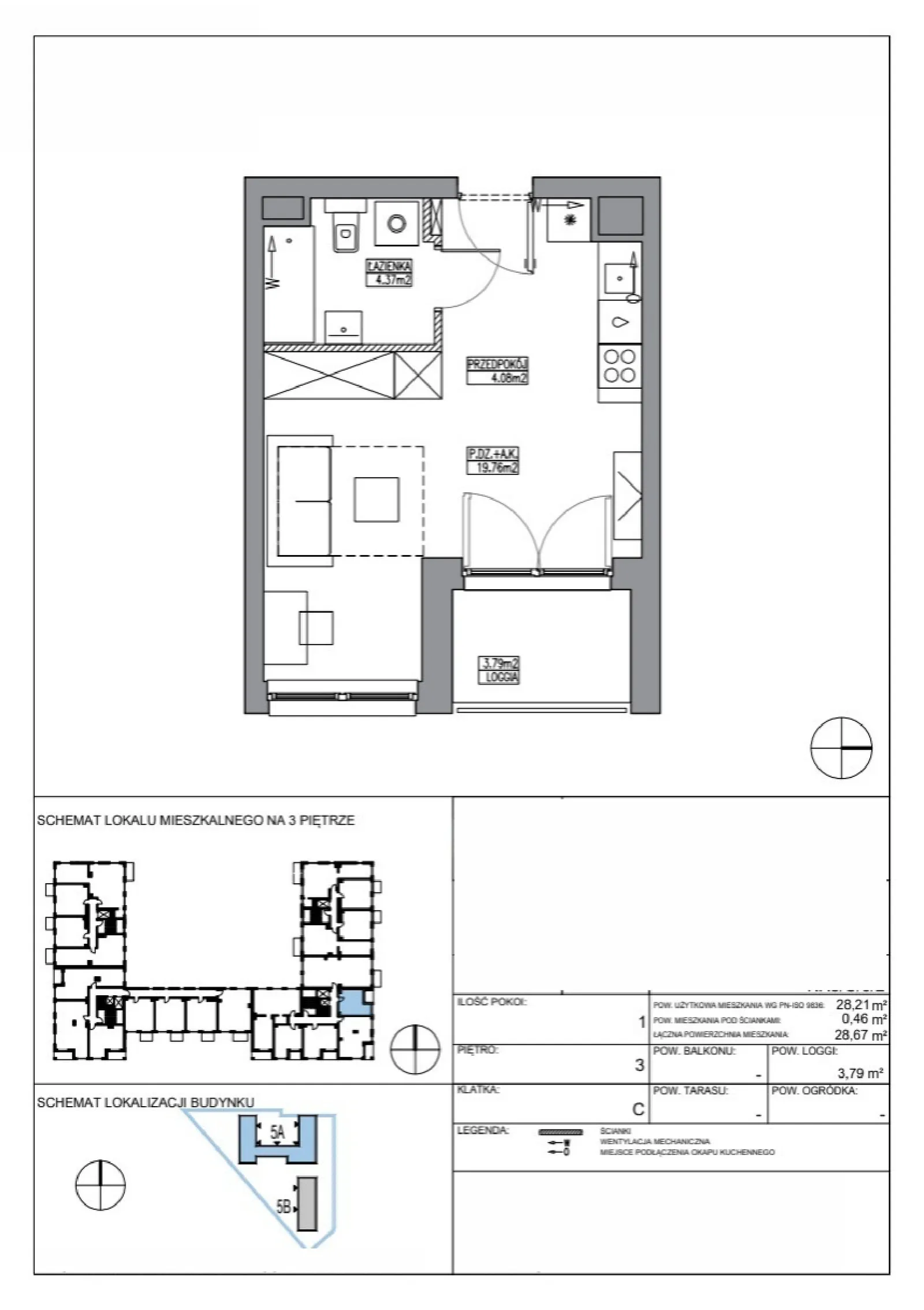Планування: Квартира № KR5/C/3/2