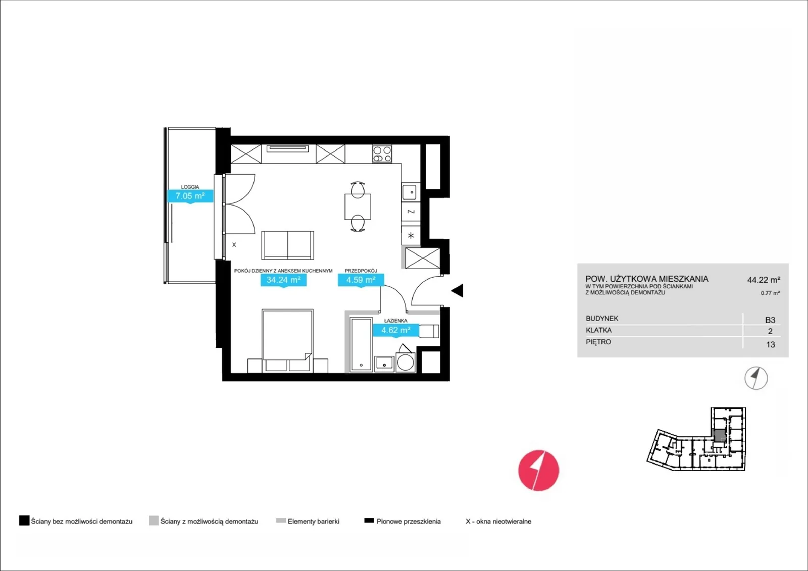 Floor plan: Apartment no. 237