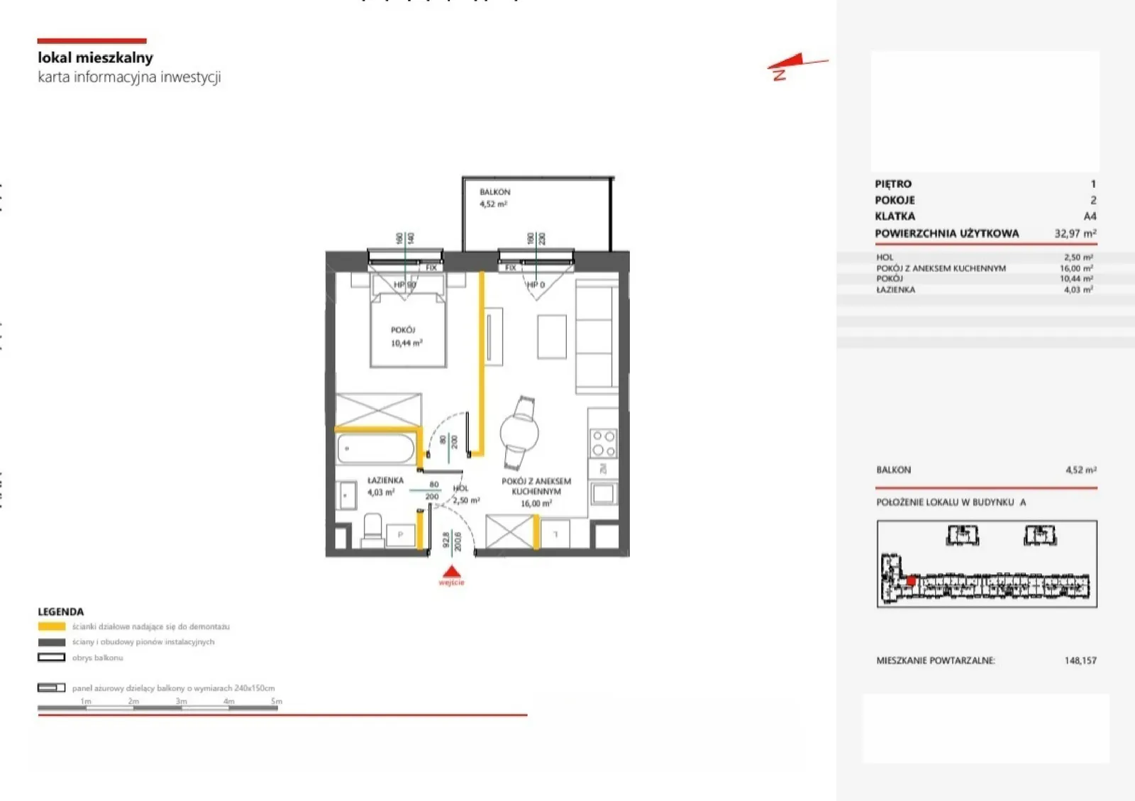 Floor plan: Apartment no. 139