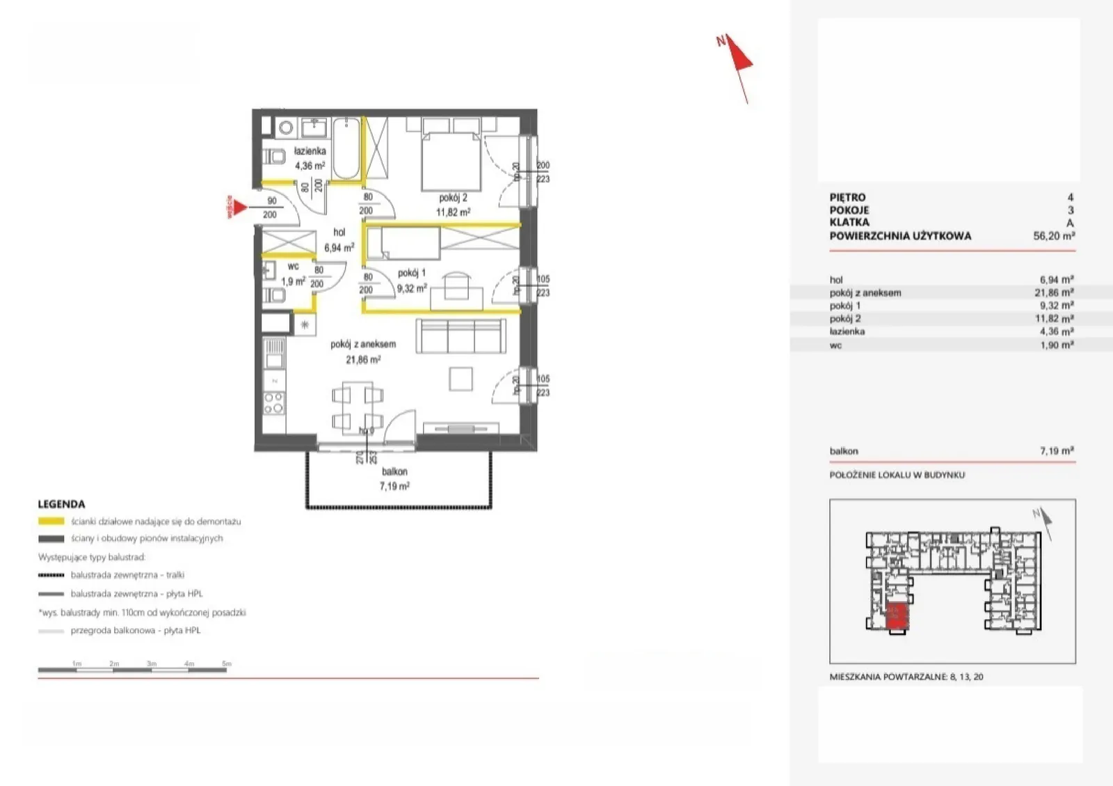 Floor plan: Apartment no. 27