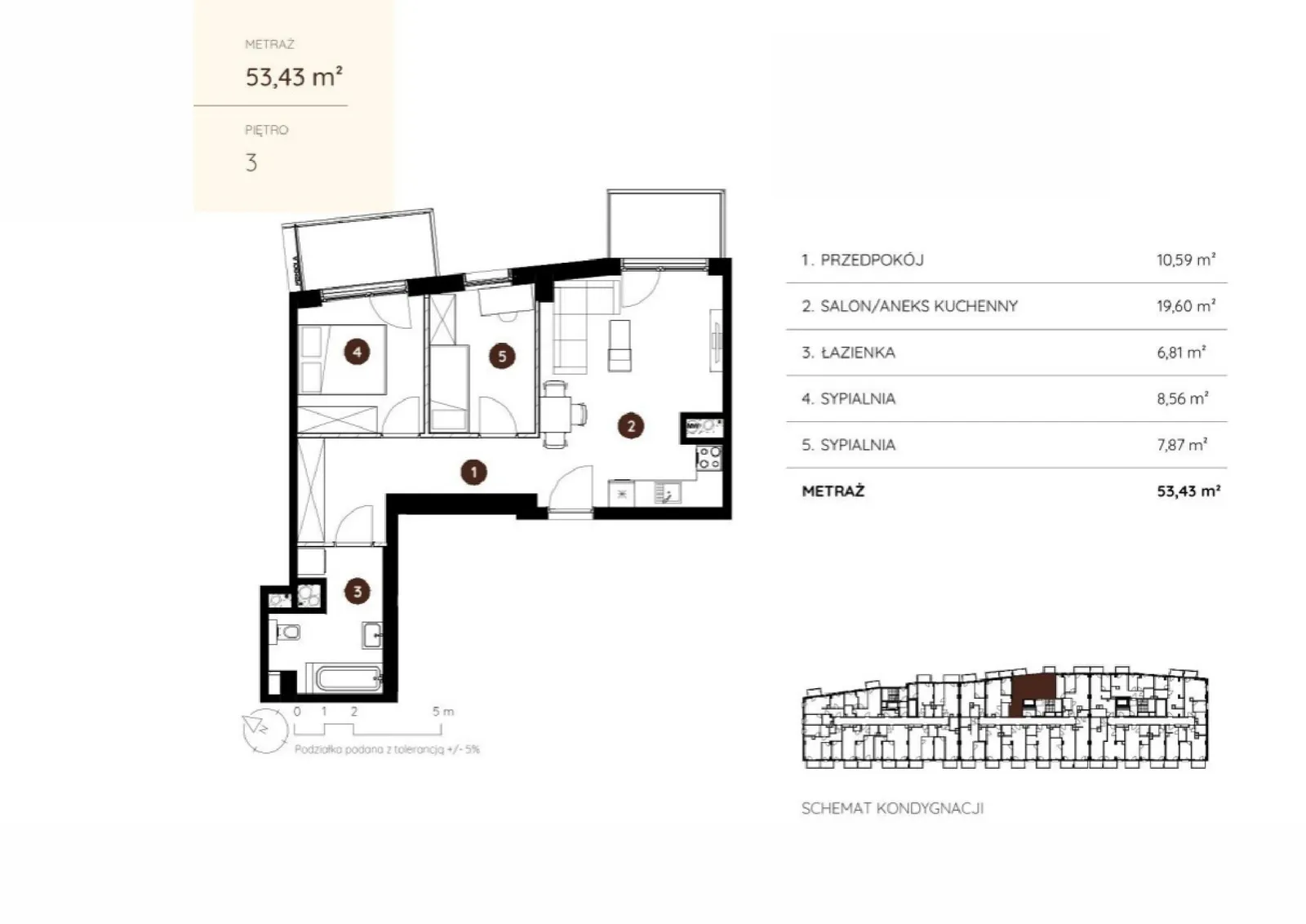 Floor plan: Apartment no. 2.A.3.10