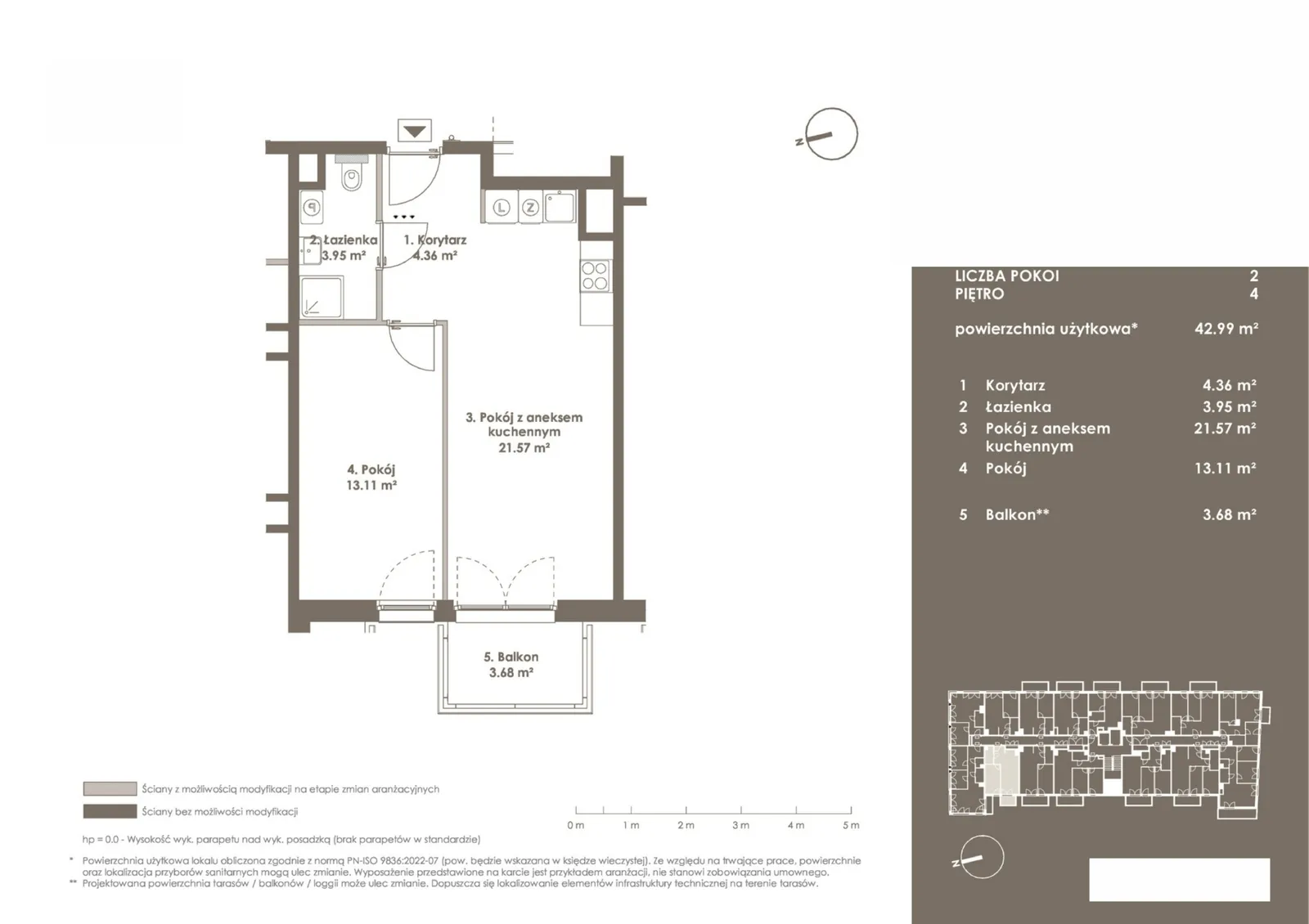 Floor plan: Apartment no. 4.L03