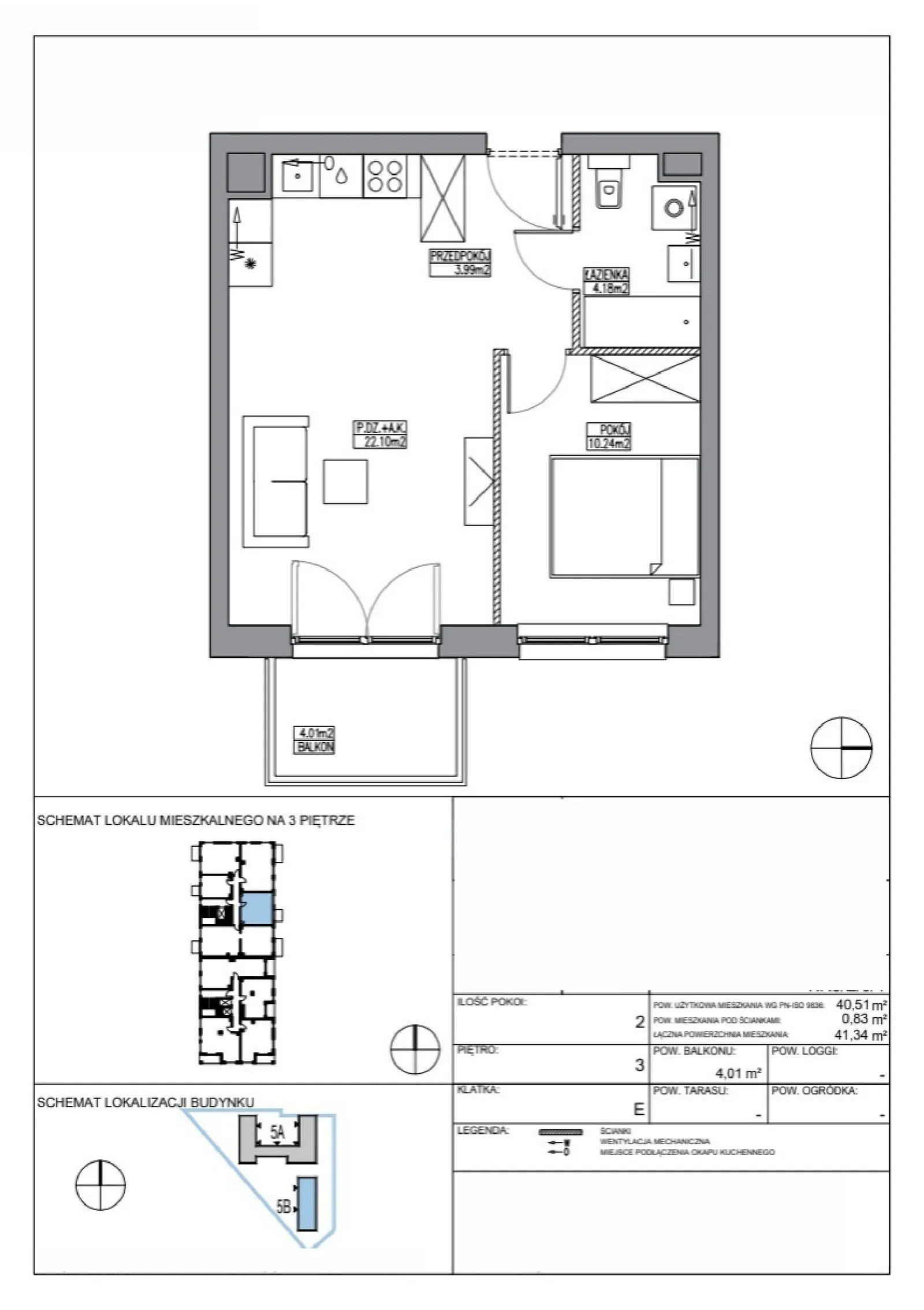 Планировка: Квартира № KR5/E/3/4