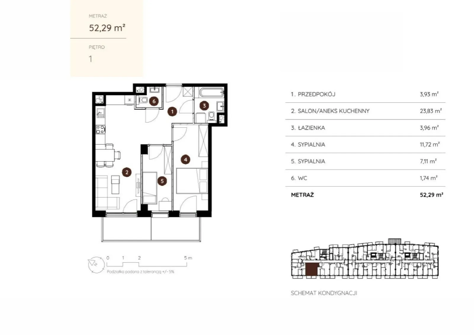 Floor plan: Apartment no. 1.A.1.06