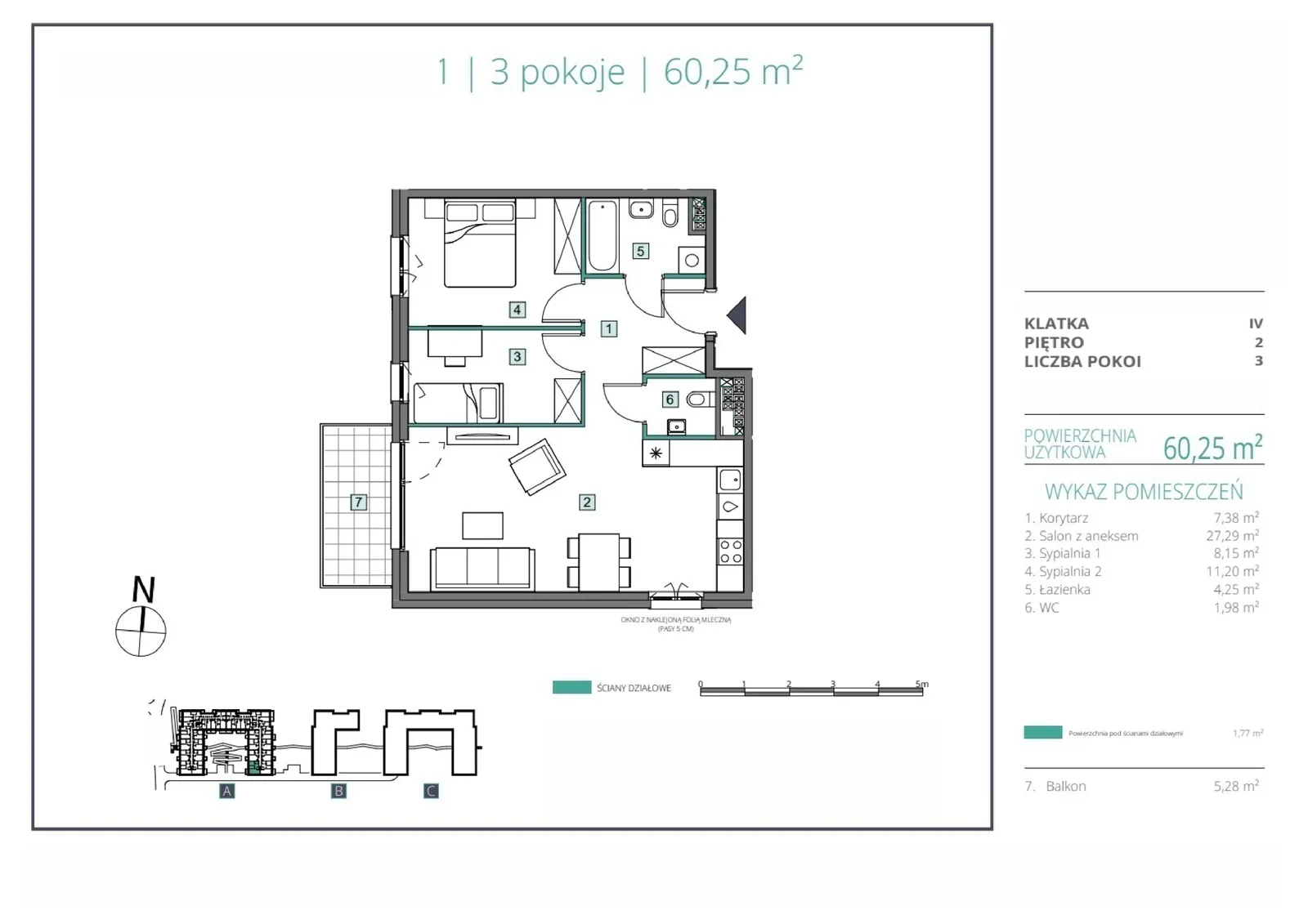 Floor plan: Apartment no. A.71