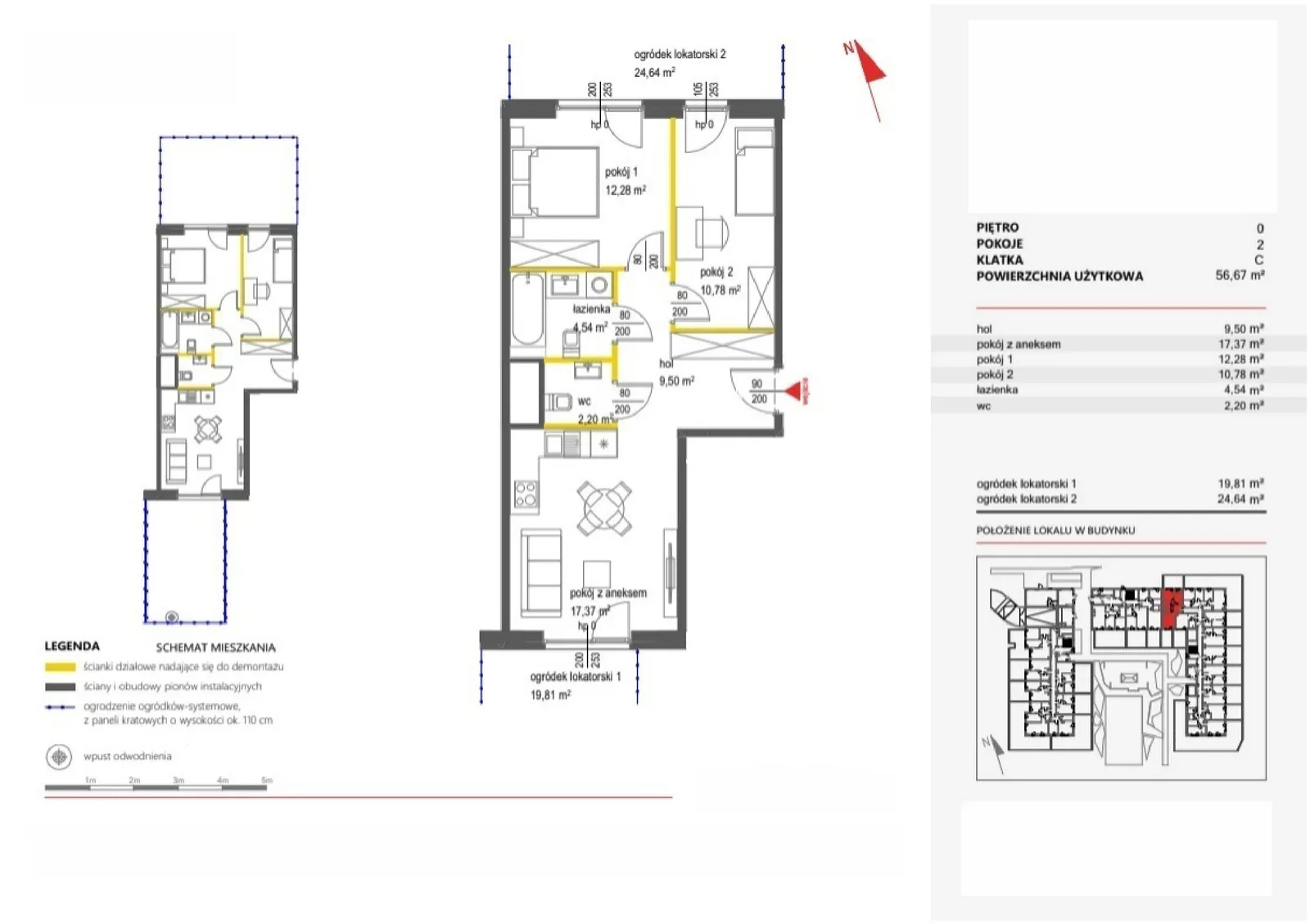 Floor plan: Apartment no. 87