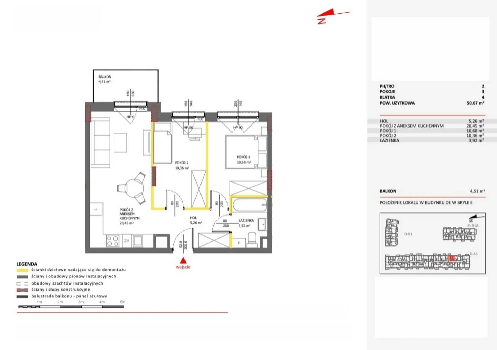 Floor plan: Apartment no. 100