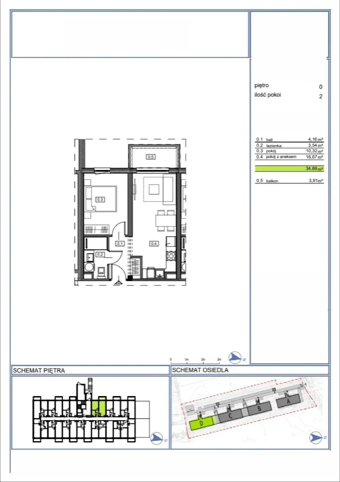Floor plan: Apartment no. 01