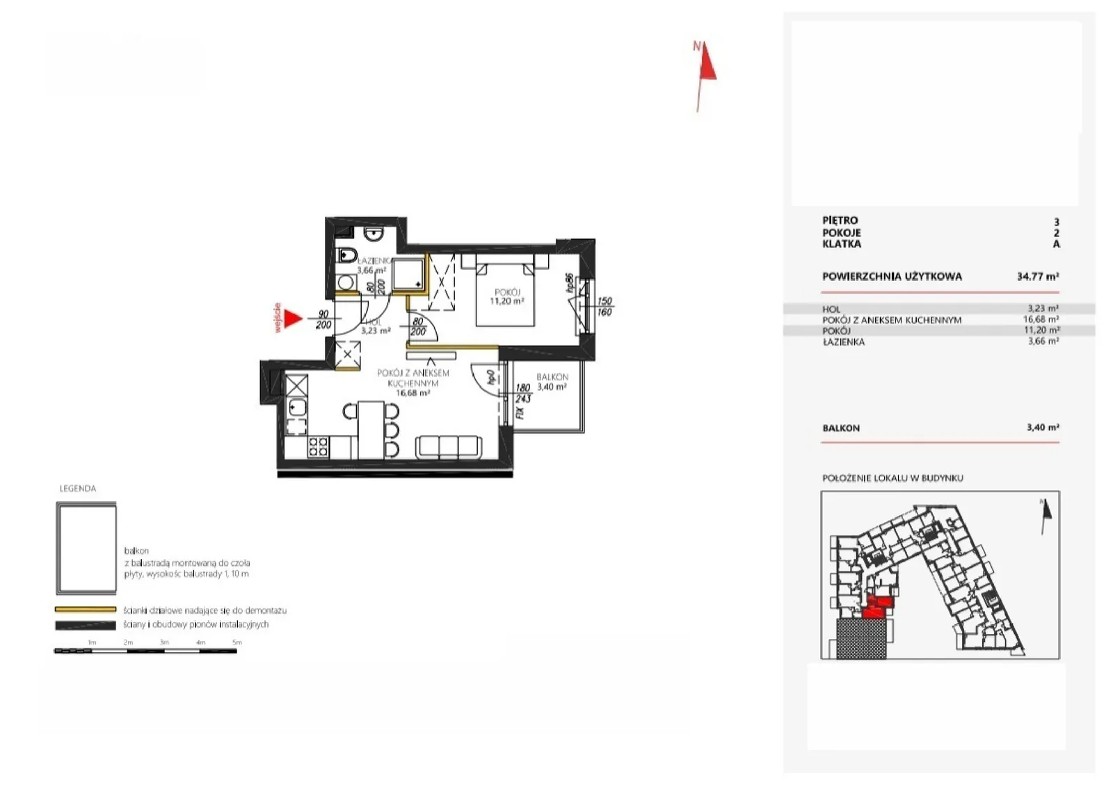 Floor plan: Apartment no. 20