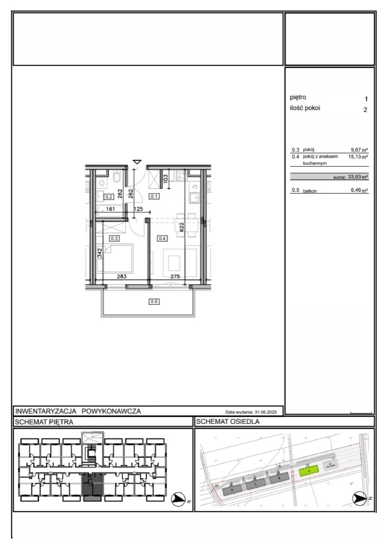 Floor plan: Apartment no. 16