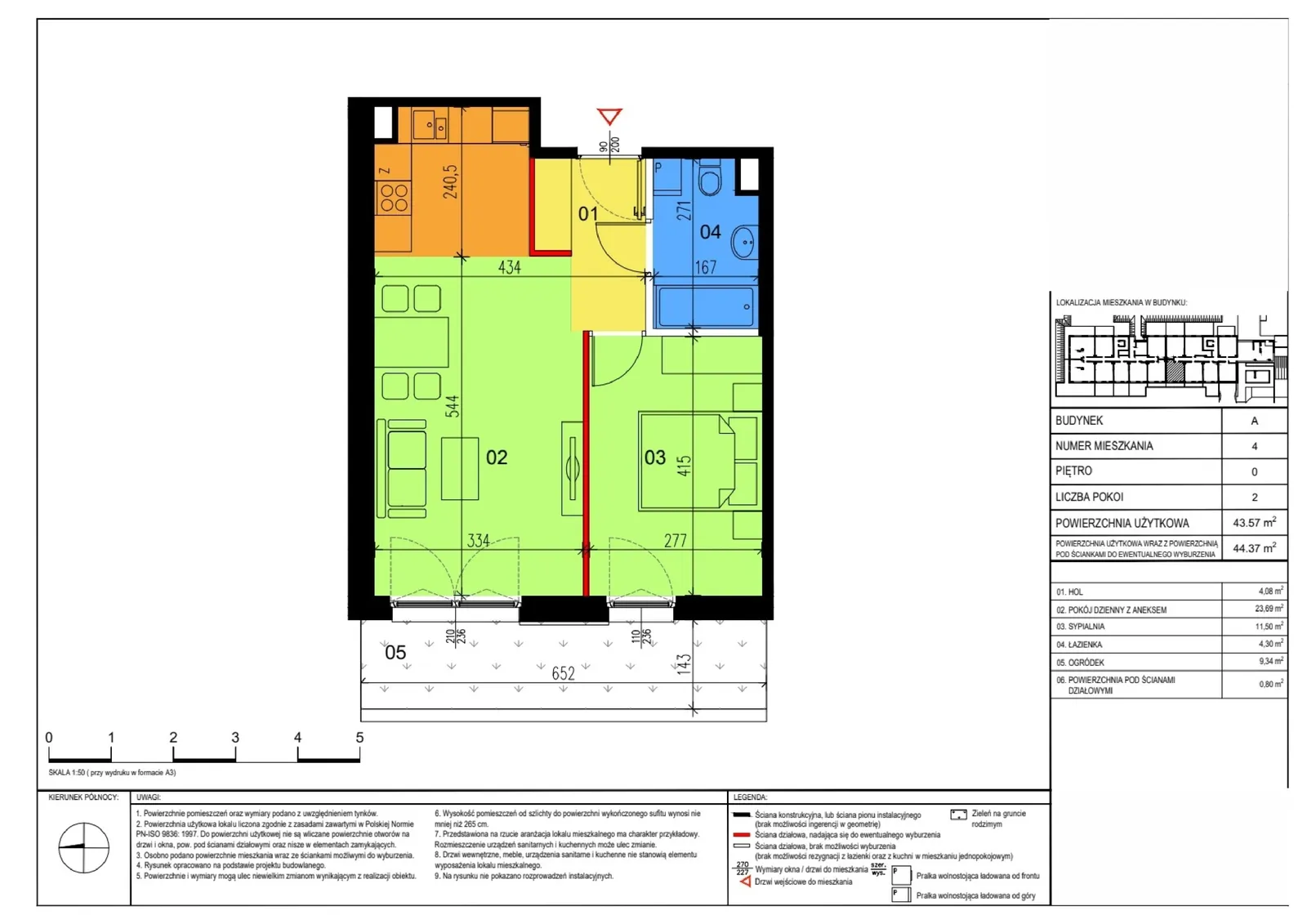 Floor plan: Apartment no. A4
