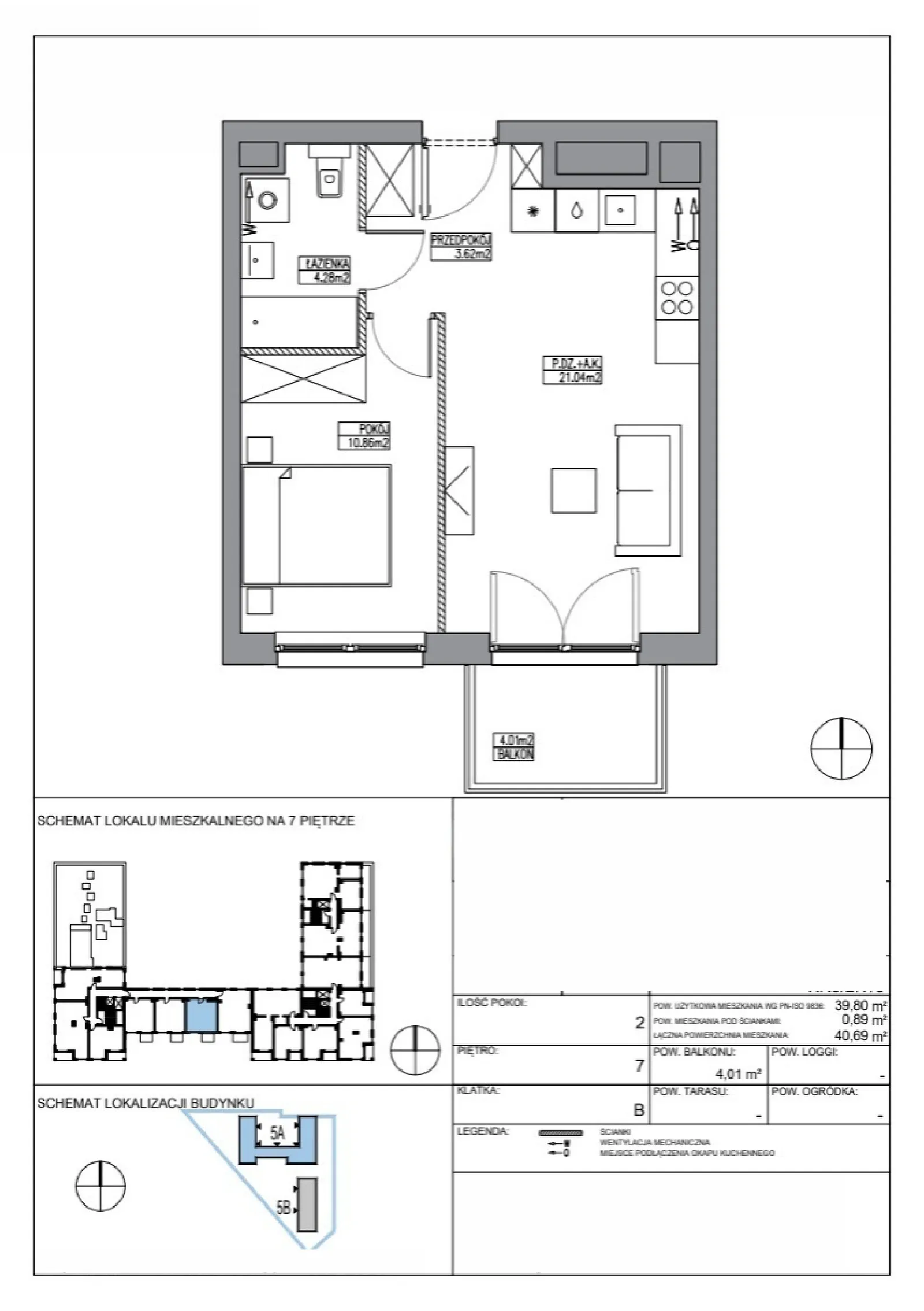 Планування: Квартира № KR5/B/7/5