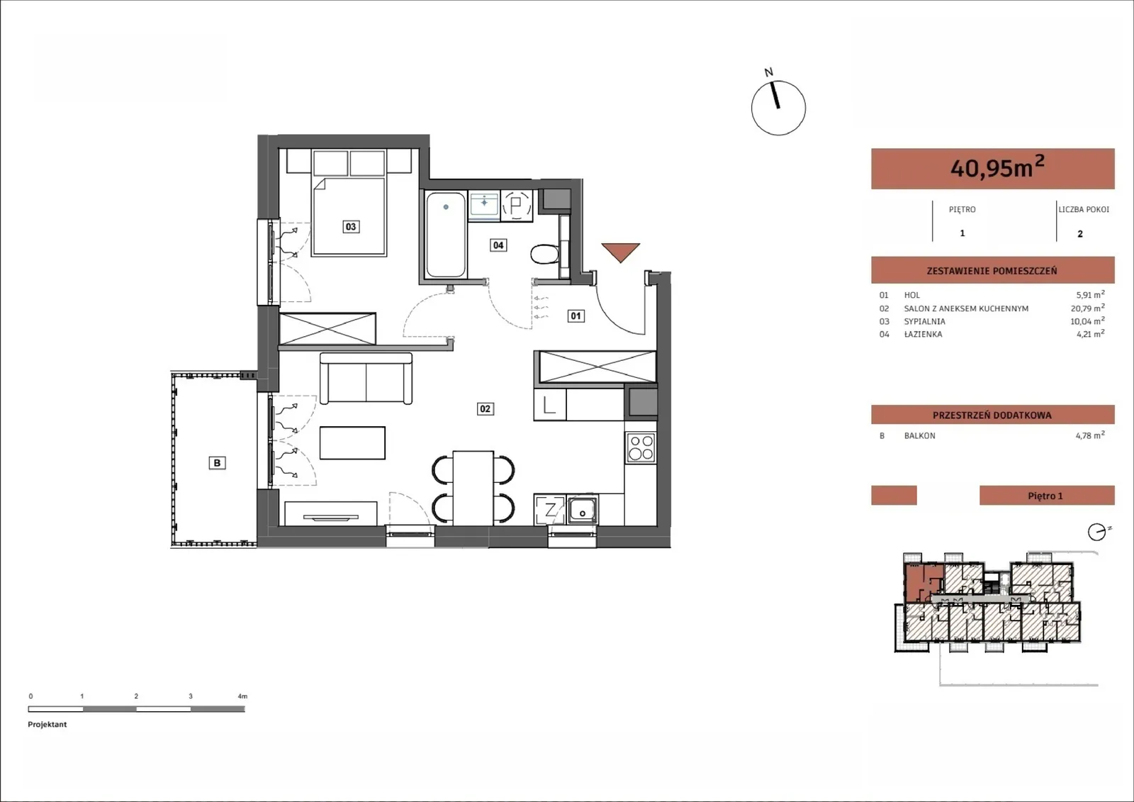 Floor plan: Apartment no. A/A.11