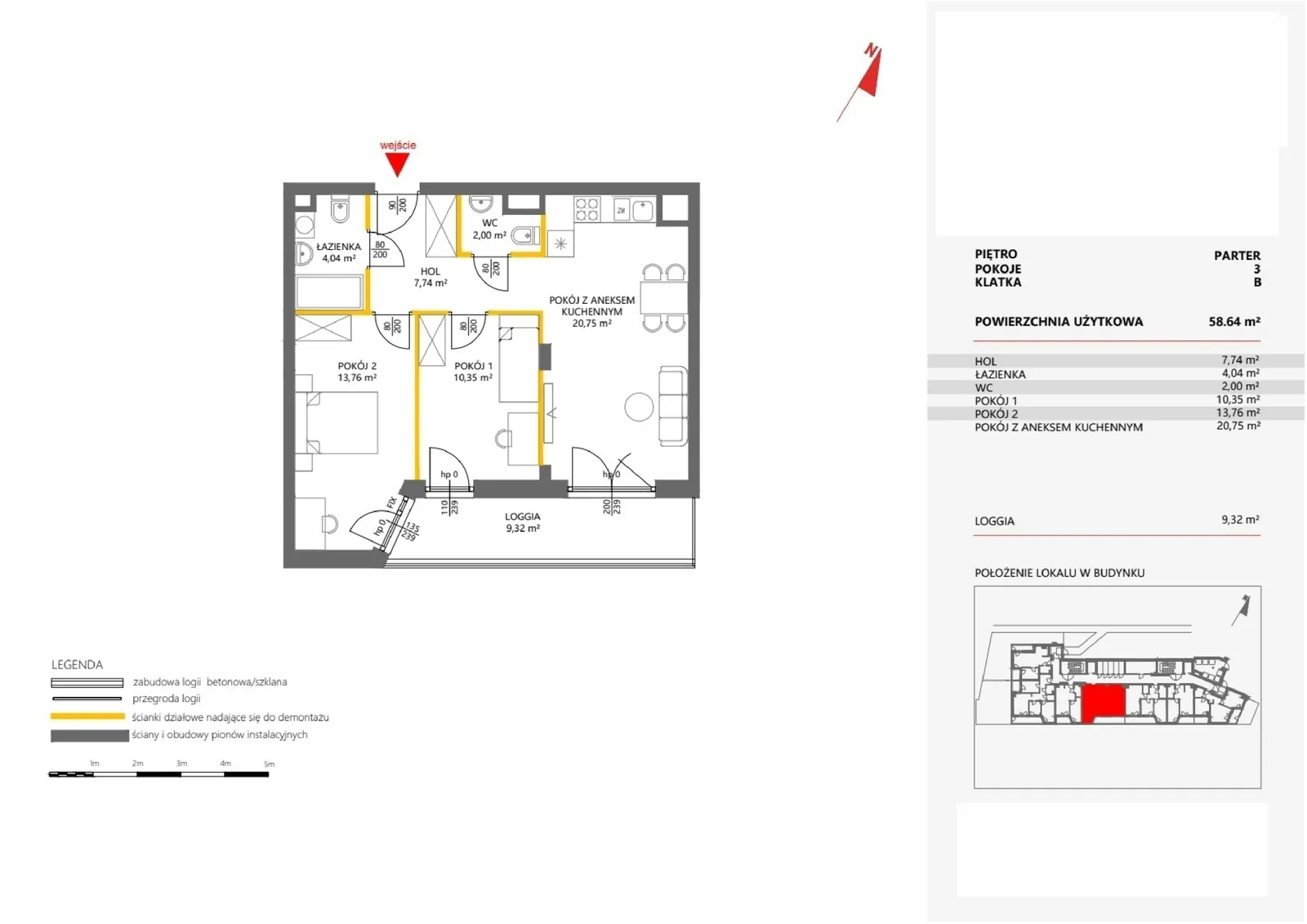 Floor plan: Apartment no. 25