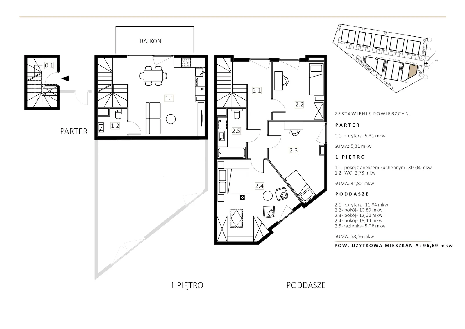 Floor plan: Apartment no. B11/M2