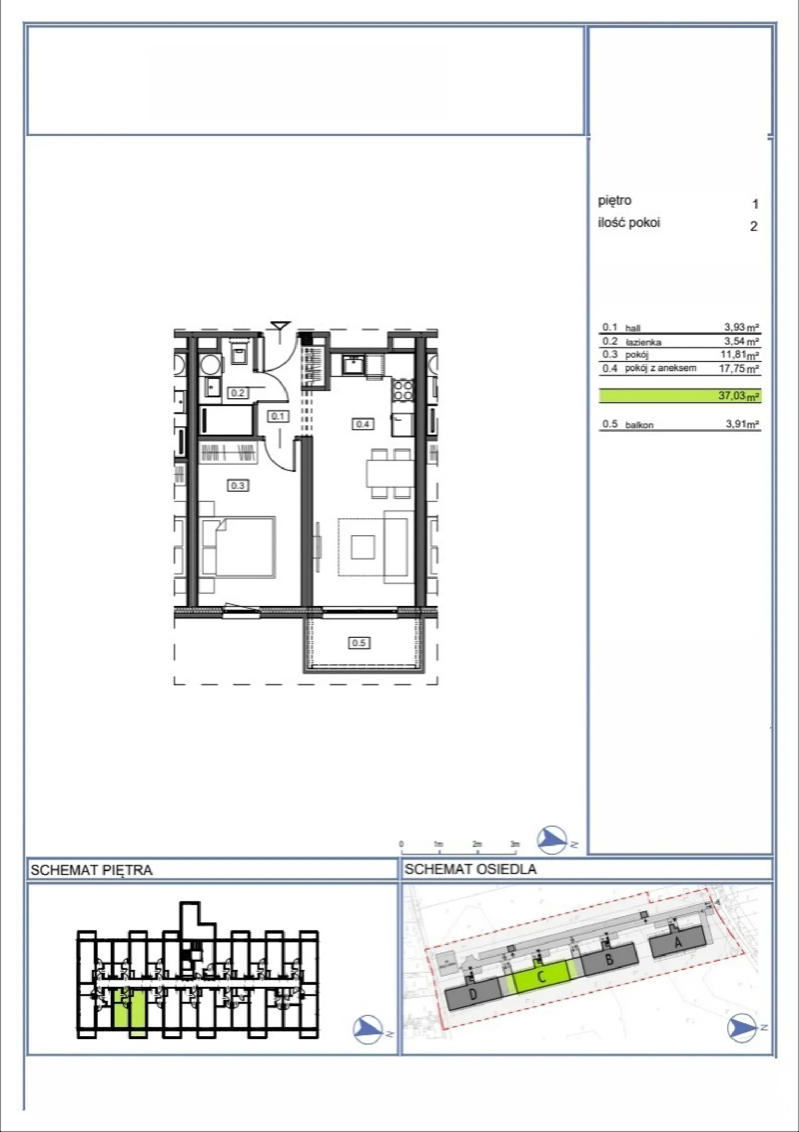 Floor plan: Apartment no. 20