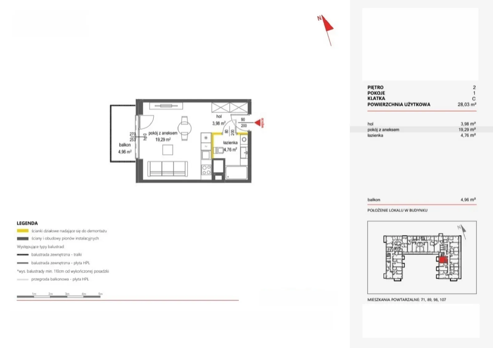 Floor plan: Apartment no. 80