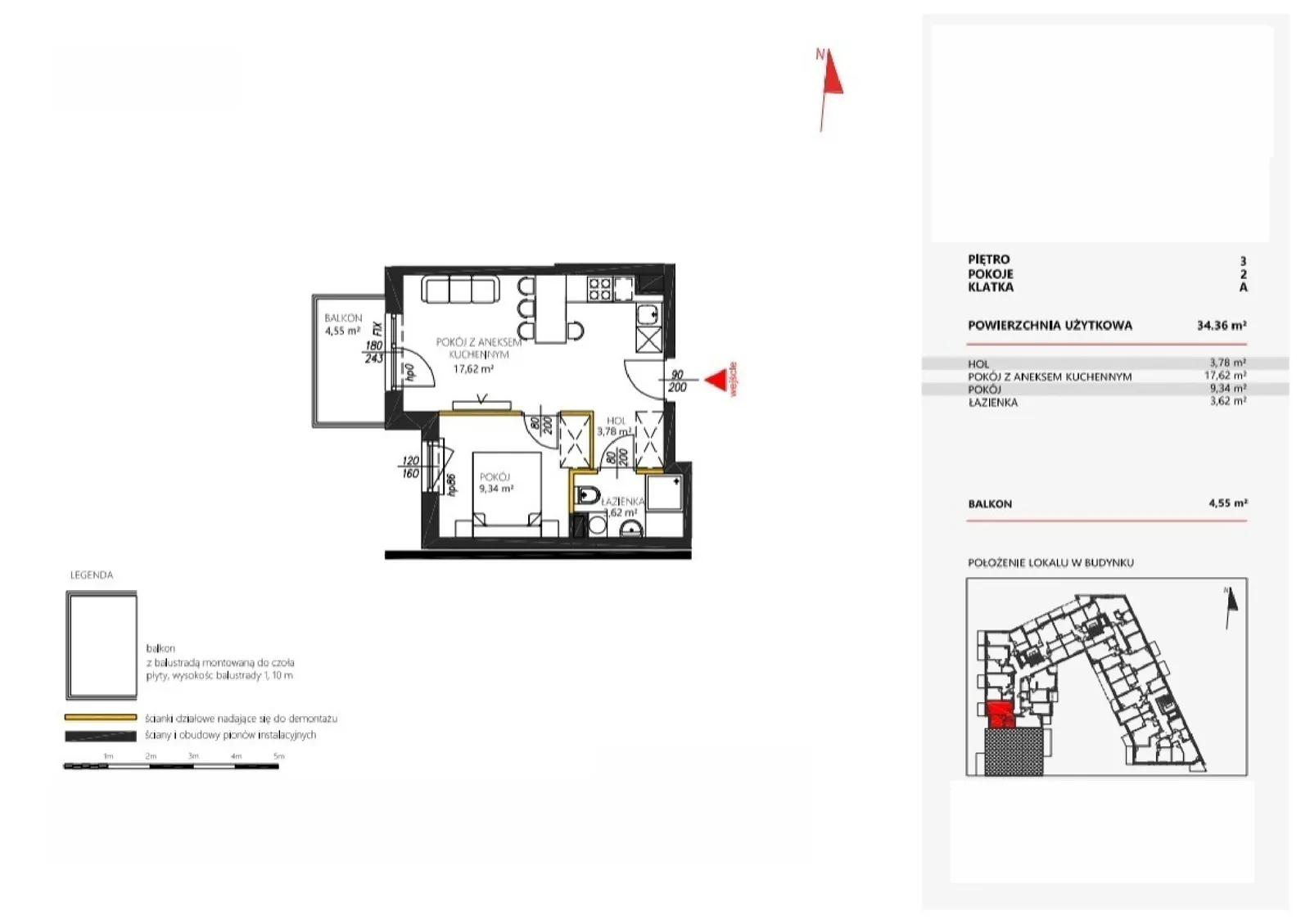 Floor plan: Apartment no. 21
