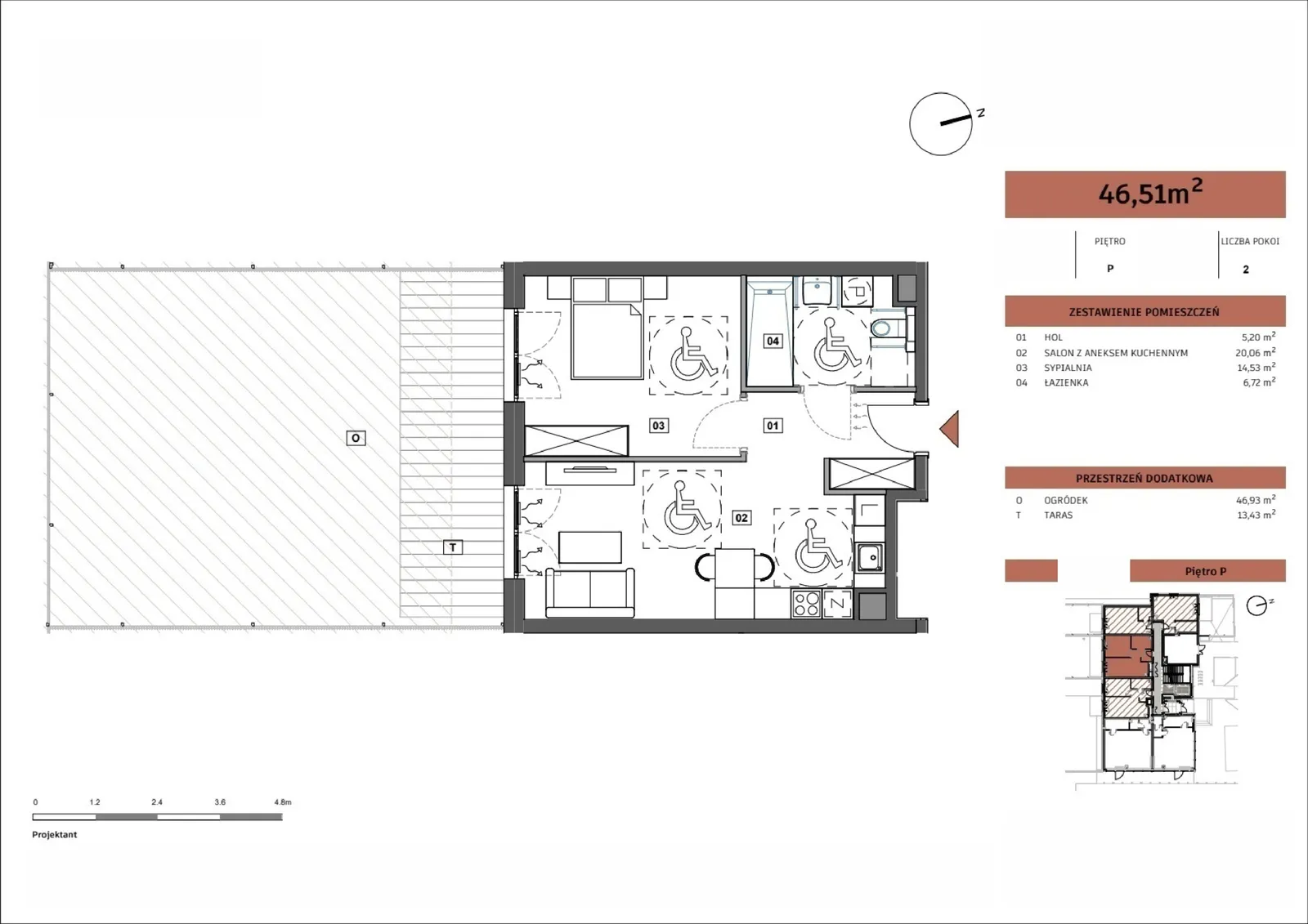 Floor plan: Apartment no. D/D.2